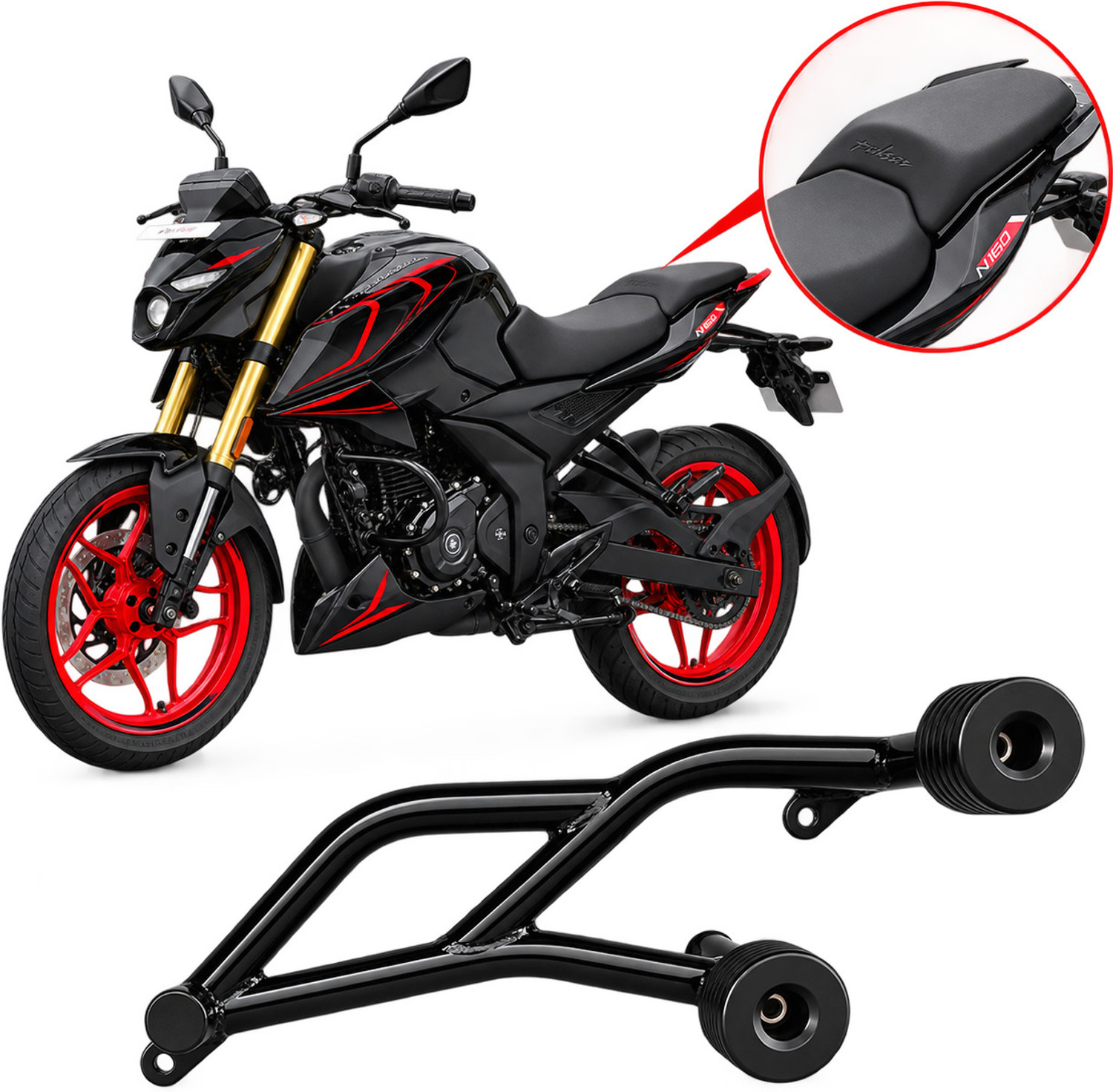 Image of LASERKART N160 /N250 Crash Guard with Frame Sliders Diract fit