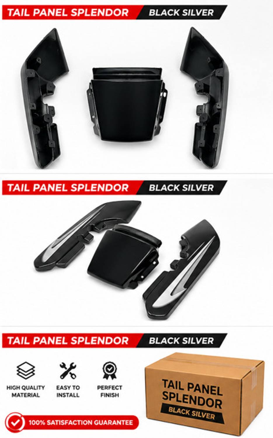 MAXXELL Tail Panel Crash Guard for Splendor Plus - Image 5