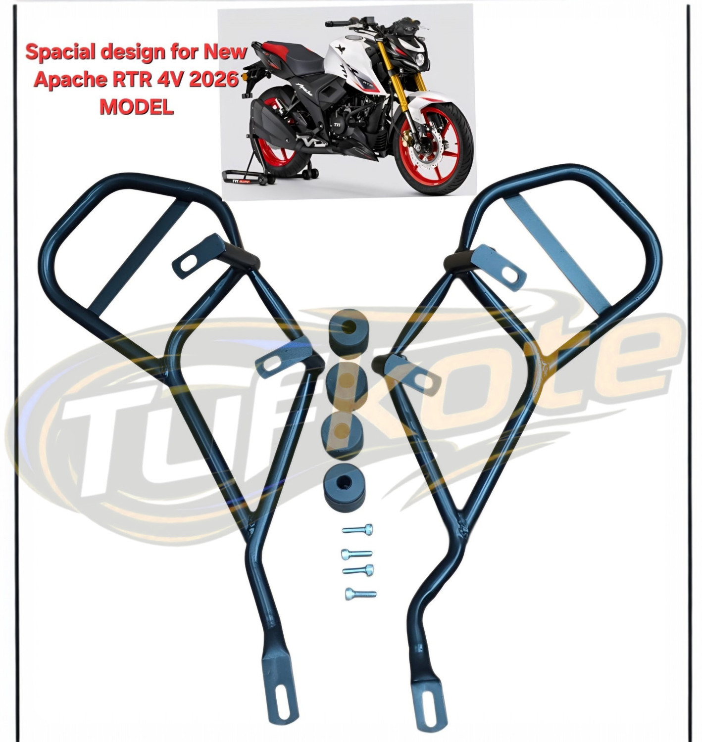 Image of Tufkote HEAVY QUALITY CRASH GUARD FOR DESIGN APACHE RTR 4V 160 NEW MODEL 2026