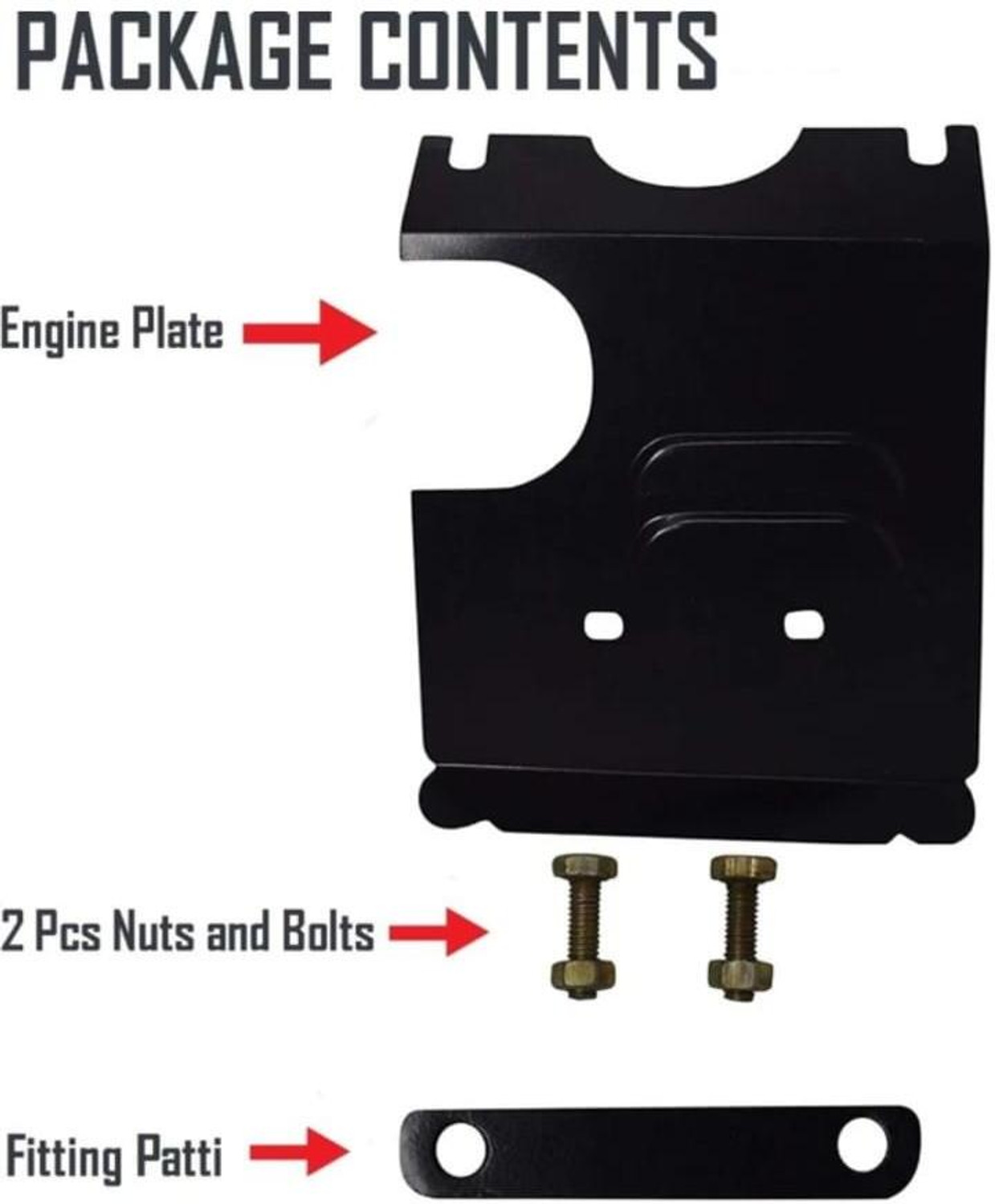 Image of Gaurifasion ENGINE PLATE SAFETY PLATE FOR HERO BIKES SPLENDOR+ Bike Engine Guard