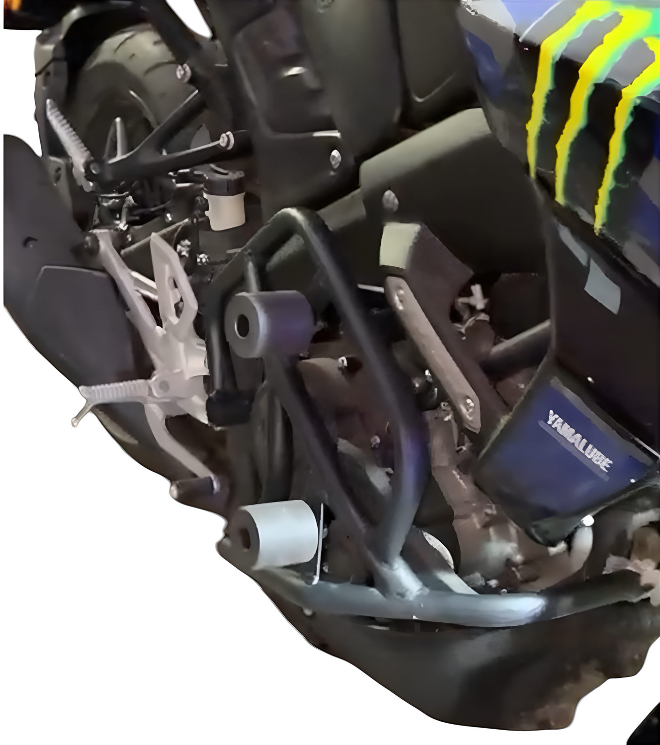 Image of RS ACESSORIES HUB MT-15 NEW. Crash Guard Guard Frame 4Slider for Yamaha MT-15 BS4 or BS6 Models