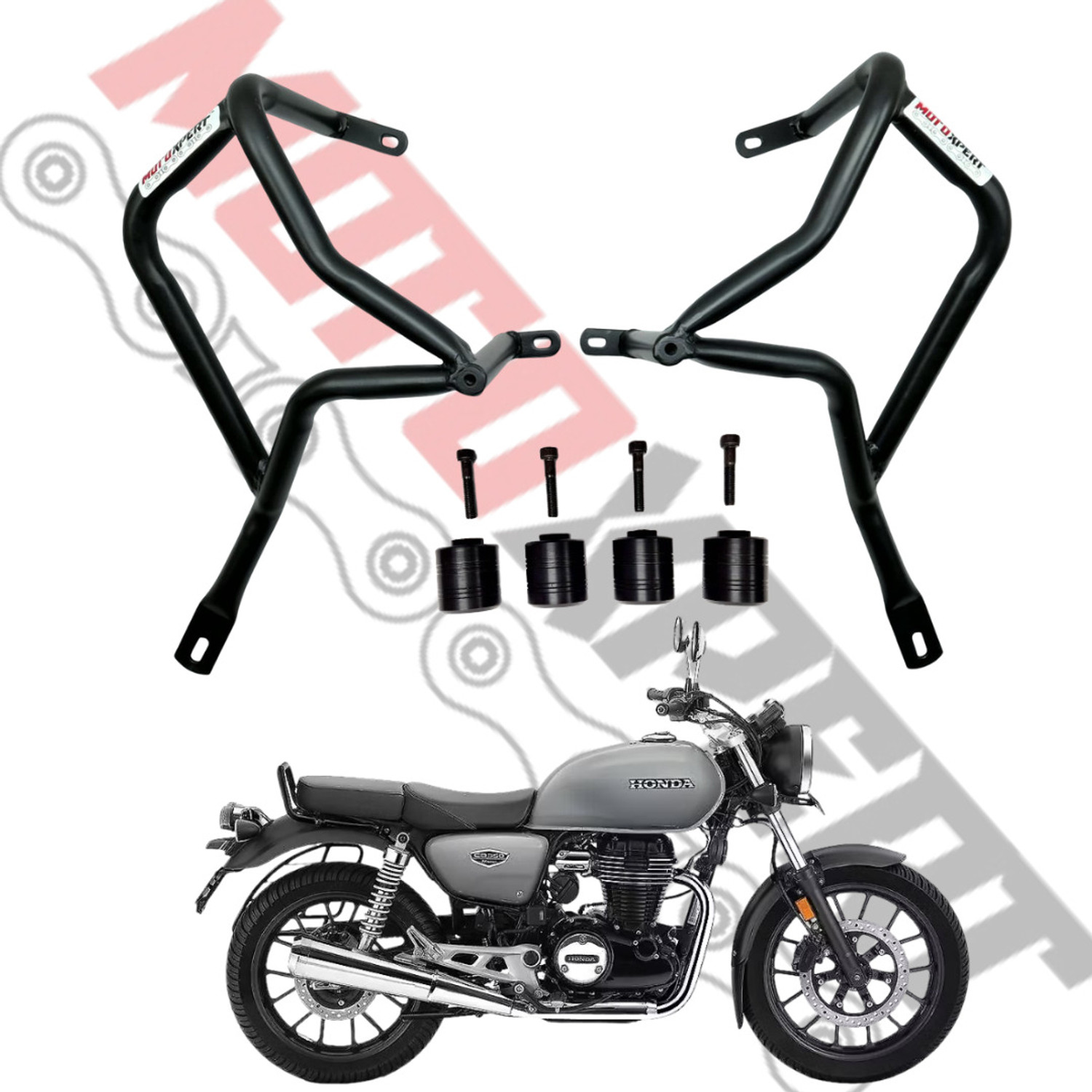 Image of MotoXpert Hness CB350 Heavy Duty Bike Crash Guard