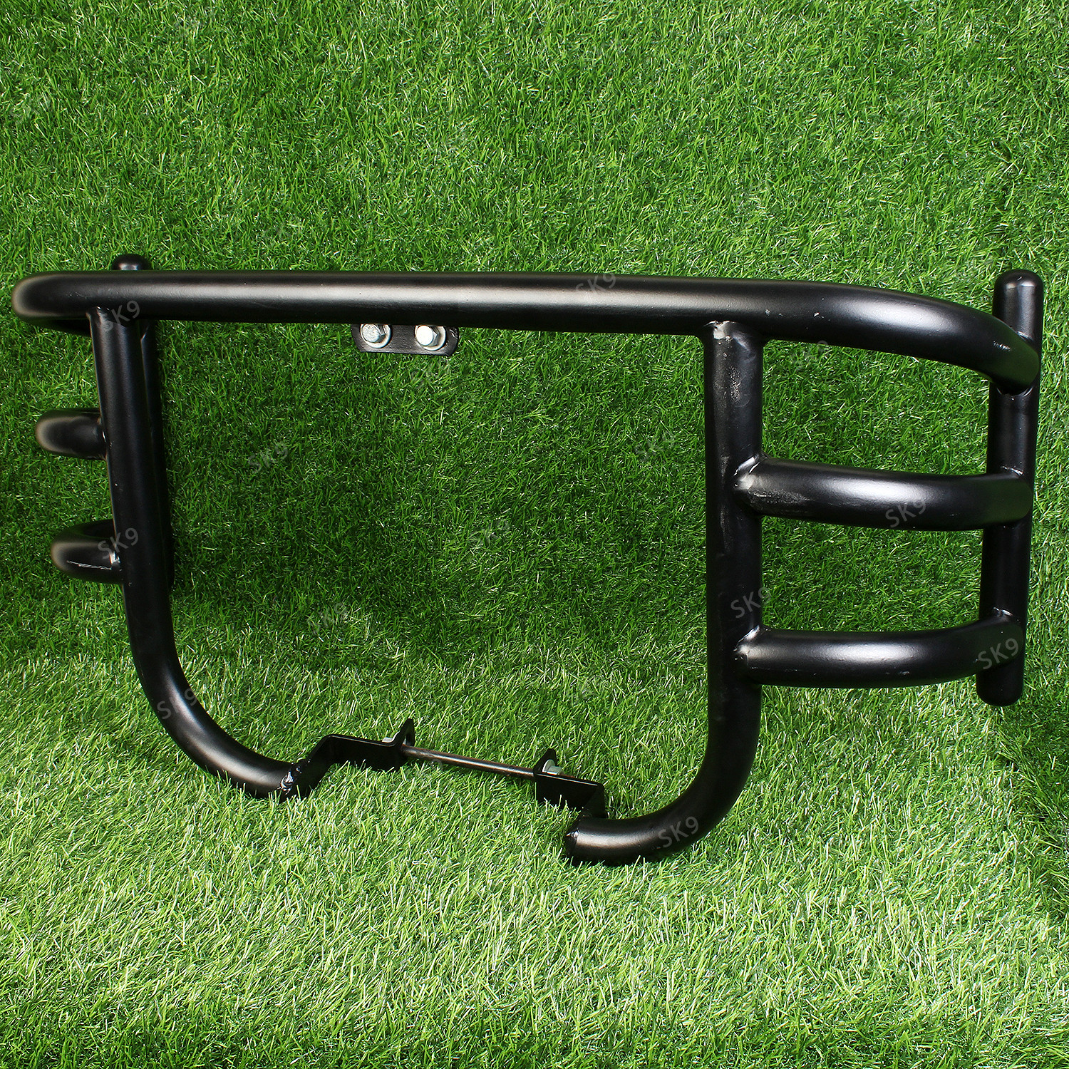 Image of SK9 ROYAL ENFIELD HUNTER AIR FLY HEAVY-DUTY LEG GUARD BLACK MADE IN INDIA Bike Crash Guard