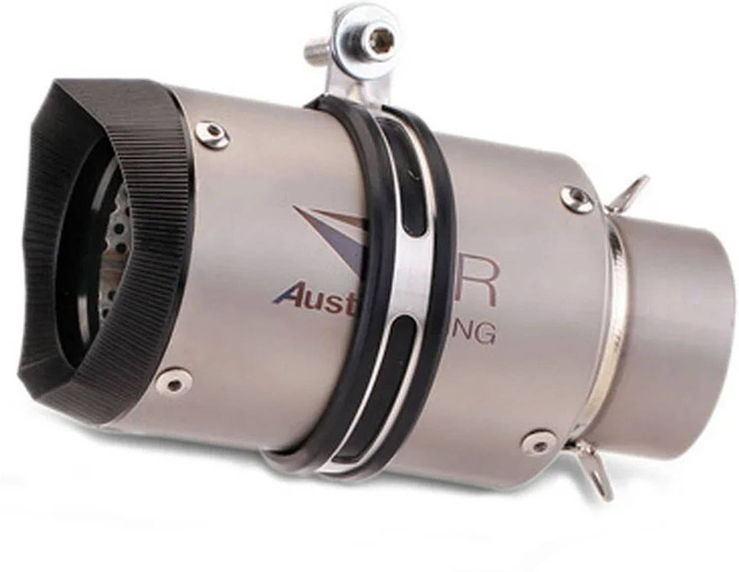 Vagary Universal Silver Austin Racing Exhaust Muffler - Image 3