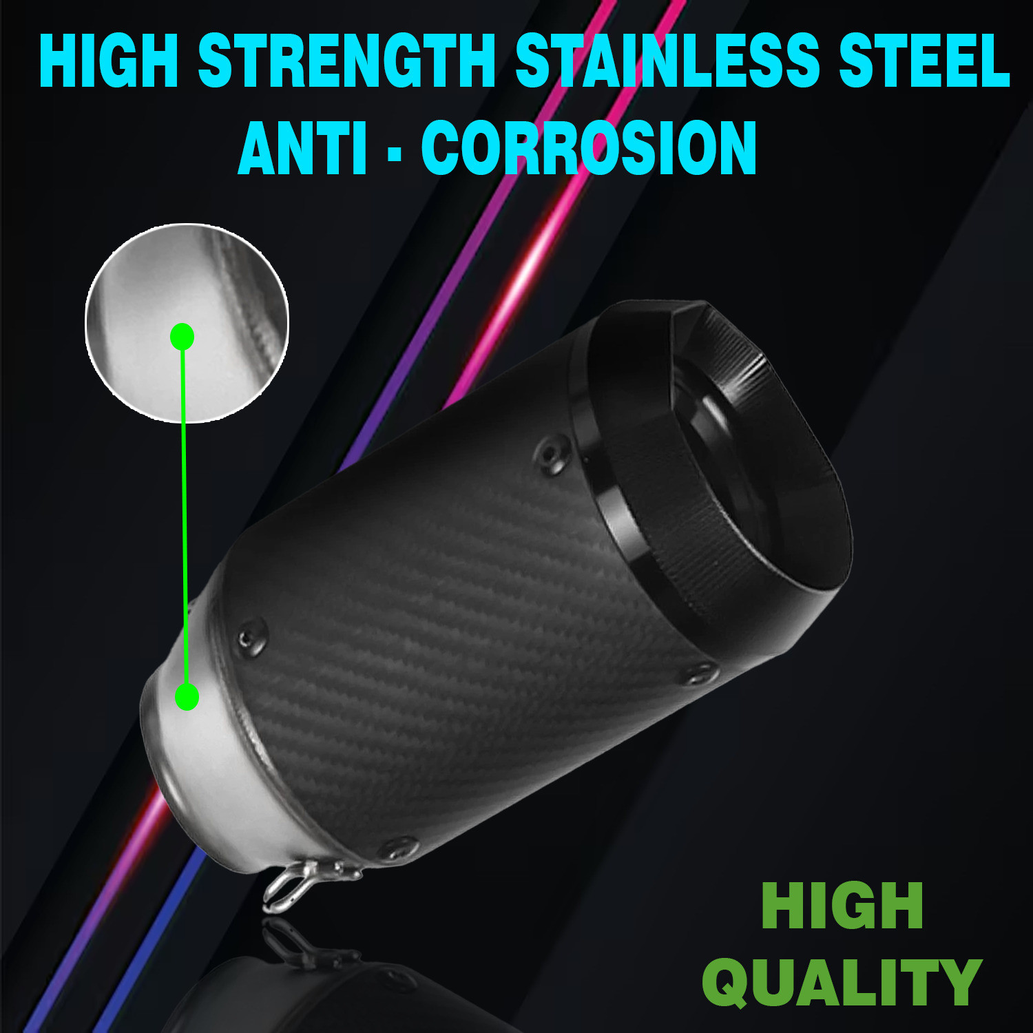Image of ASRYD Austin Racing exhaust Universal For Bike Universal For Bike Full Exhaust System