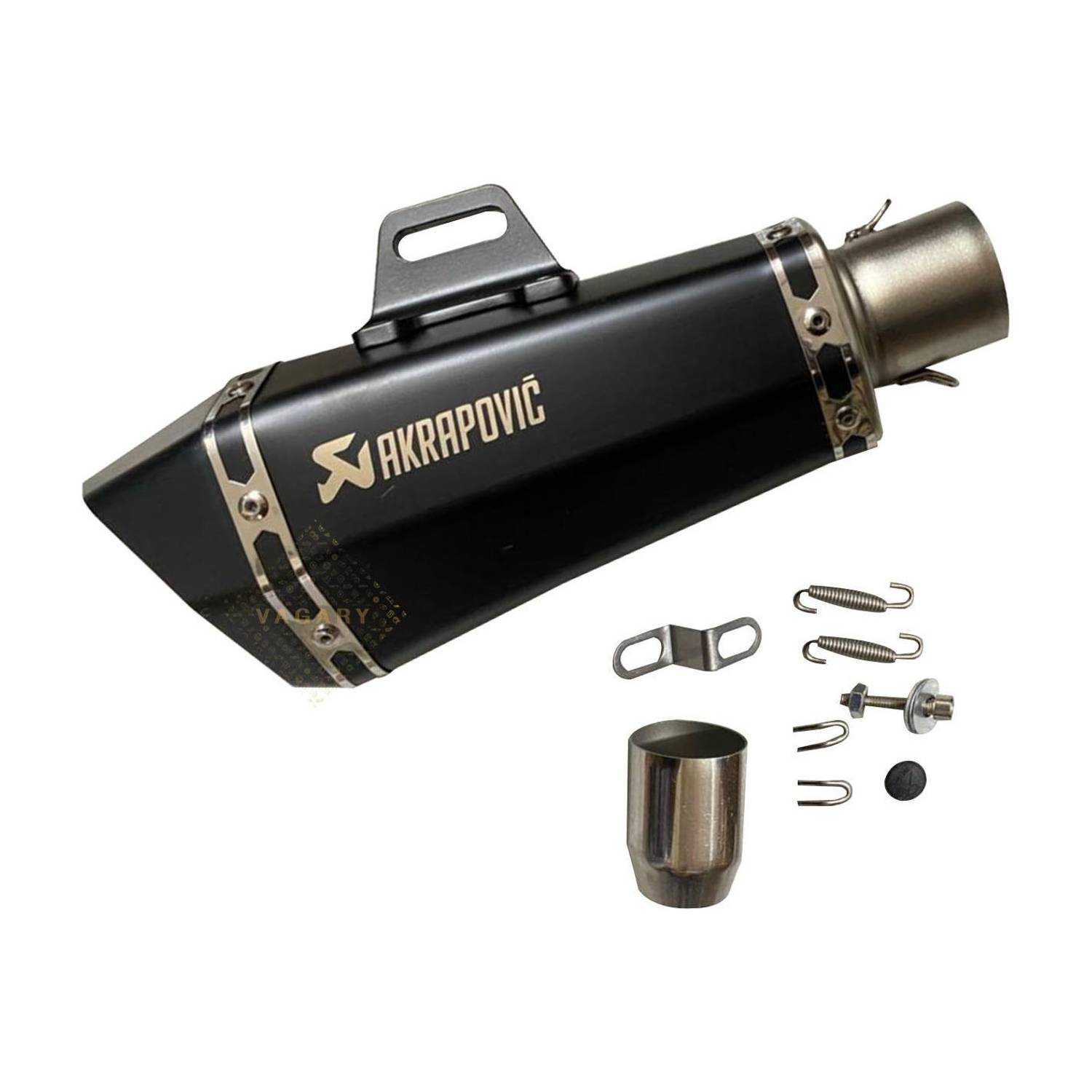 Vagary Hexa Cut Akrapovic Exhaust for Bajaj, TVS, KTM, Suzuki, - Image 1