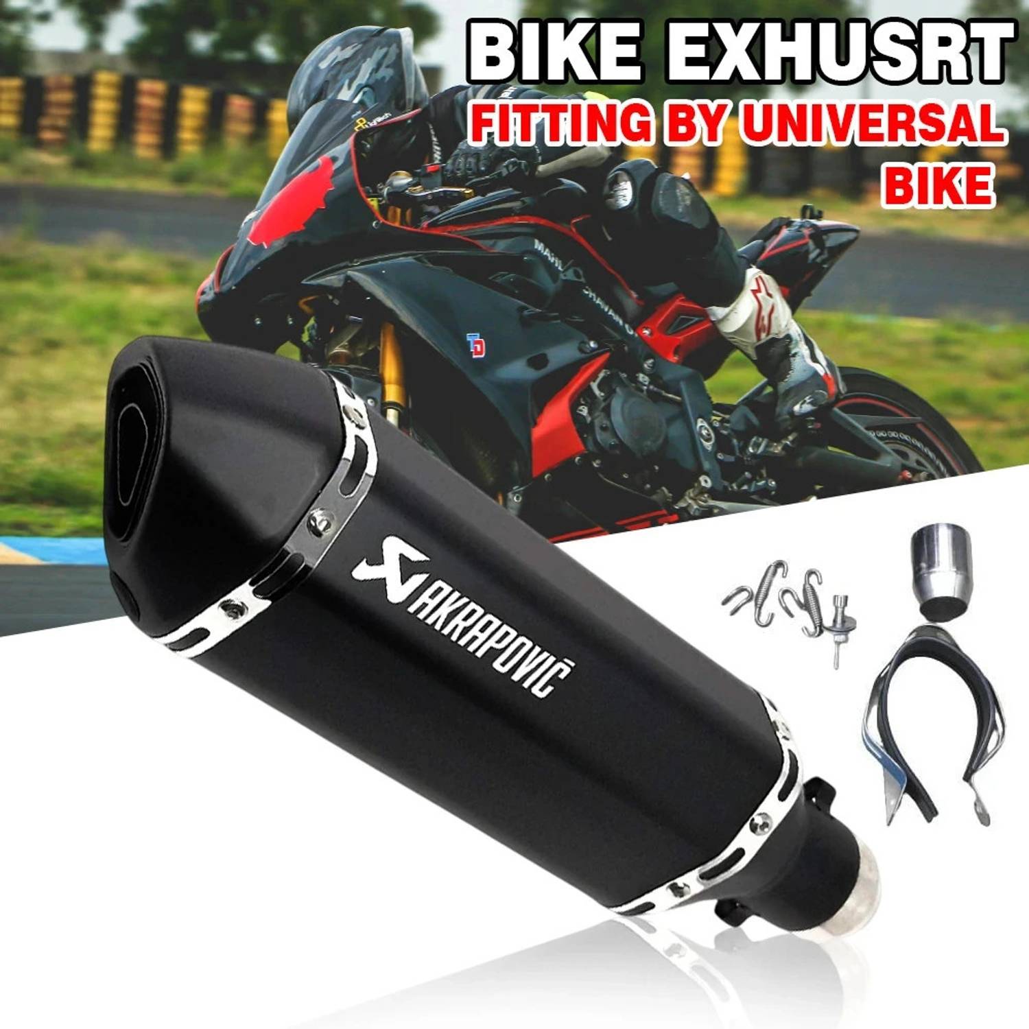 ASRYD Sport Bike Universal Exhaust System - Image 1