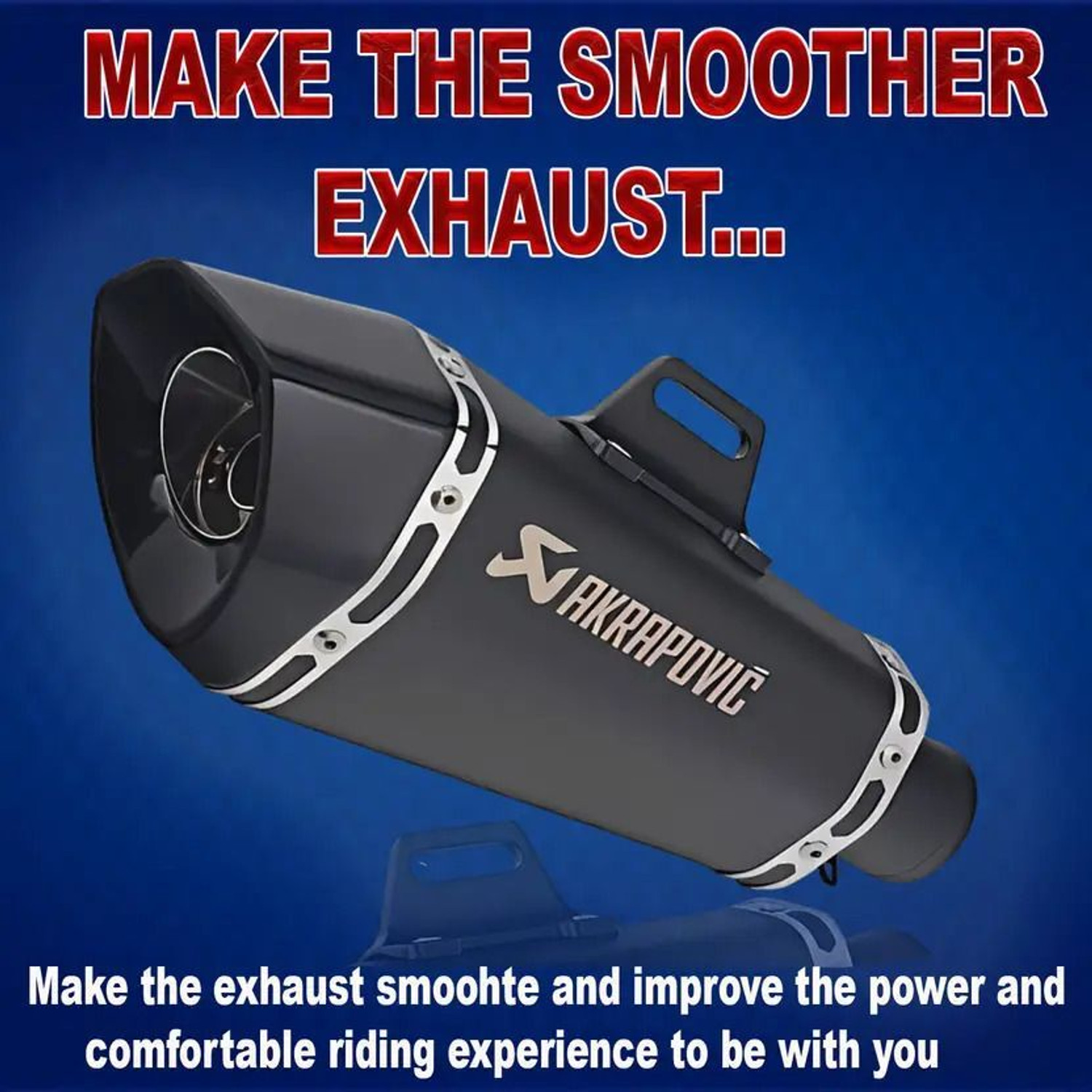 Image of ASRYD Universal For Bike Universal For Bike Slip-on Exhaust System