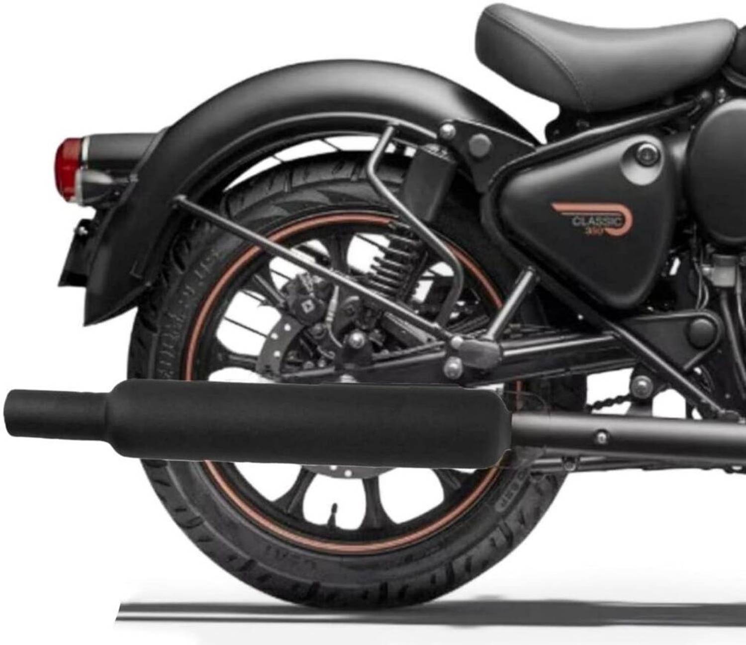 EAZ Long Punjab Silencer for Royal Enfield Classic 350 - Image 4