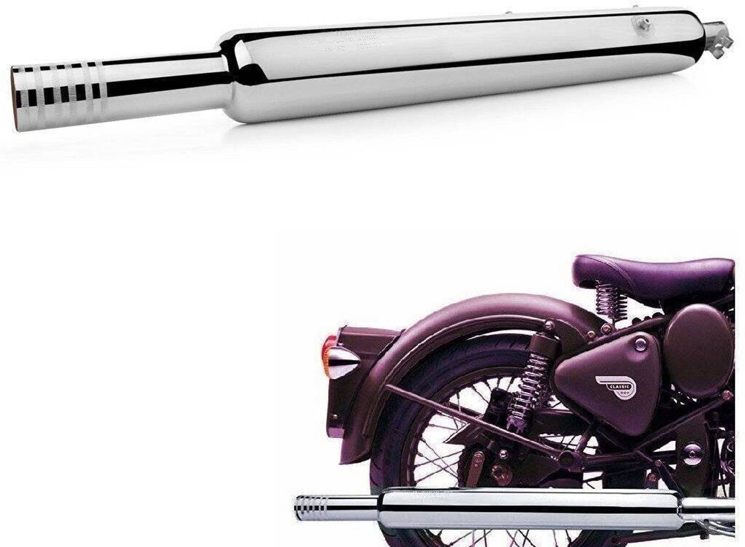 WORDZ Bada Punjab Exhaust Chrome Silencer - Image 4