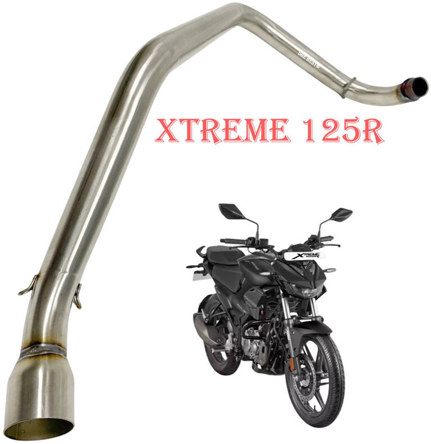 Dhe Silencer Pipe for Xtreme 125R - Image 1