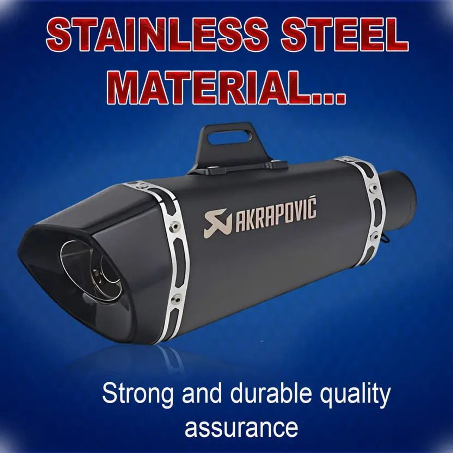 Image of ASRYD Universal For Bike Universal For Bike Slip-on Exhaust System