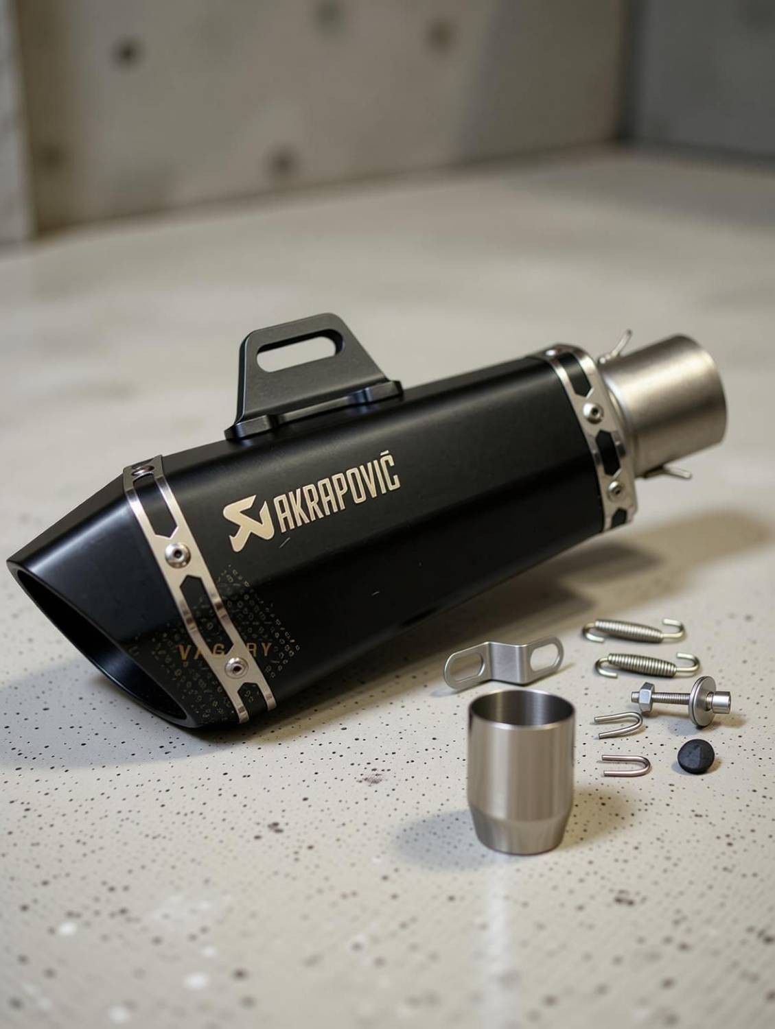 Vagary Hexa Cut Akrapovic Exhaust for Bajaj, TVS, KTM, Suzuki, - Image 3