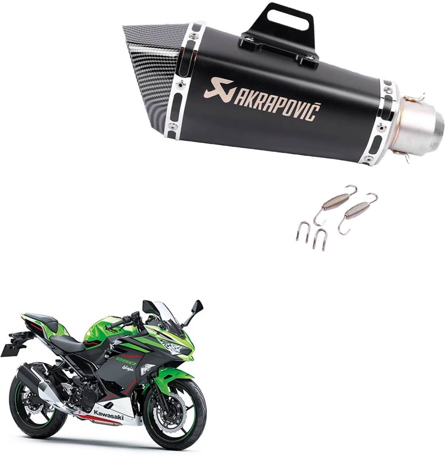 Vagary Hexa Cut Akrapovic Exhaust With DB Killer Silencer for