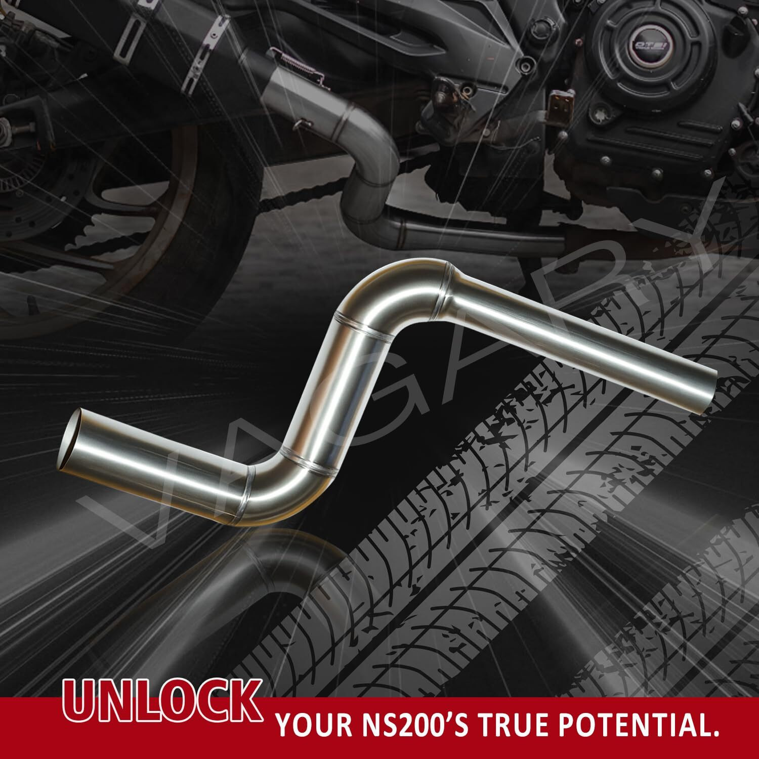 Image of A4S Bajaj Pulsar 180 NS, Pulsar 200NS, Pulsar Slip-on Exhaust System