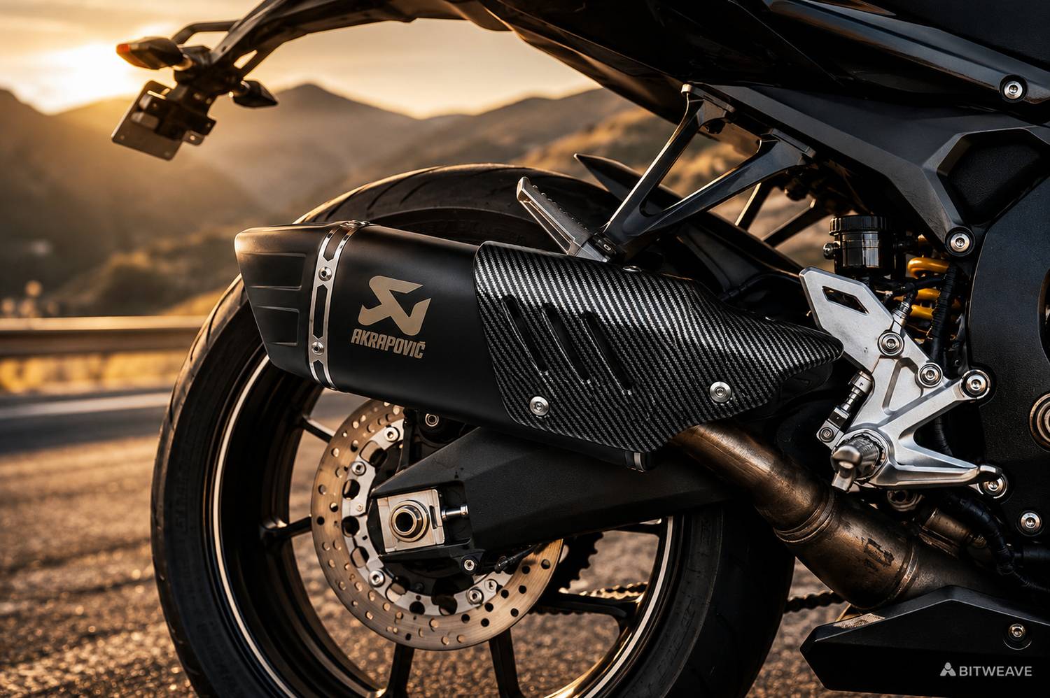 BITWEAVE Carbon Fiber Slip-On Exhaust - Image 5