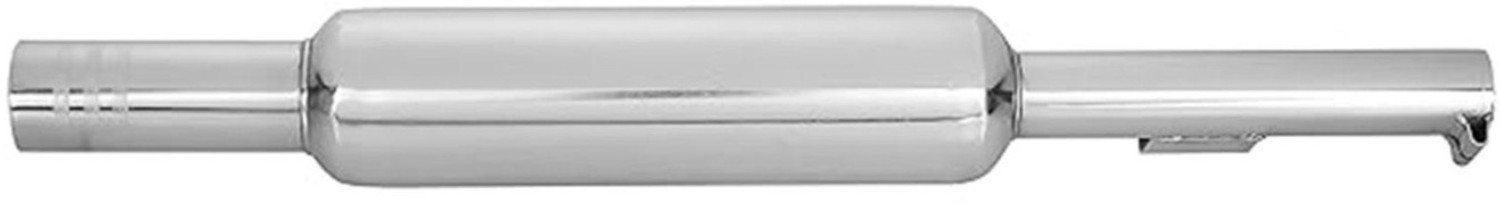 Image of Ridefit Short Bottle Empty Chrome Mini Punjab Exhaust silencer Royal Enfield Classic 350 Full Exhaust System