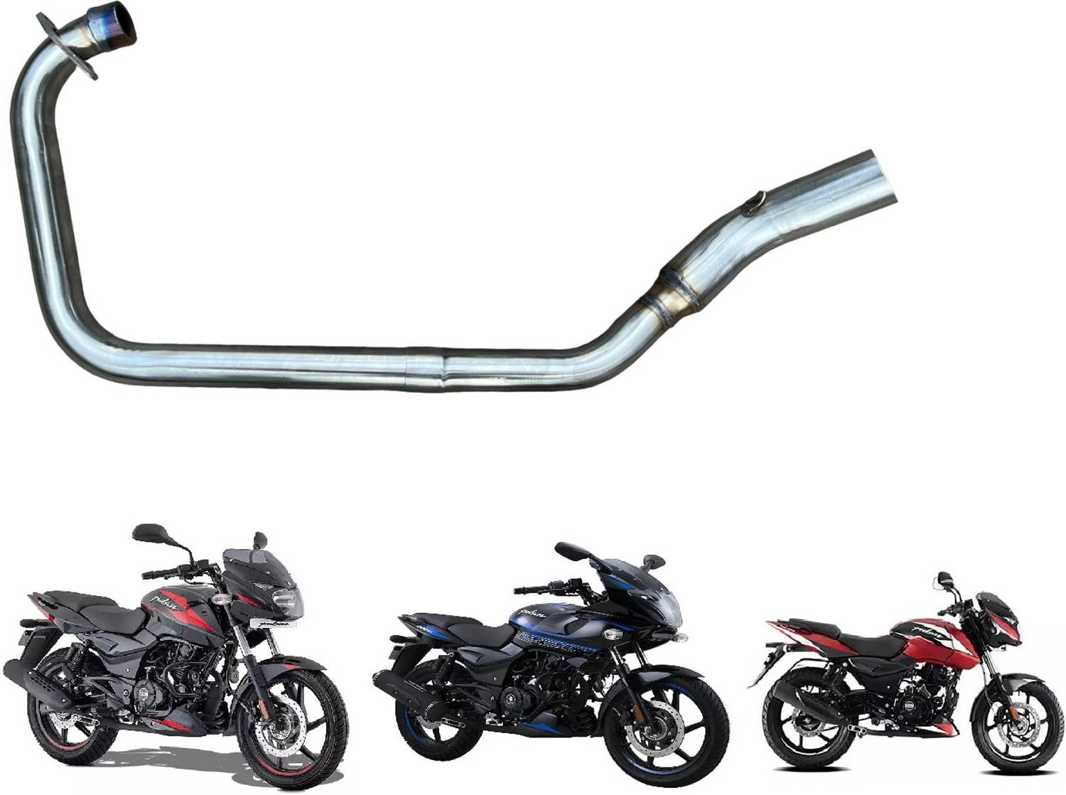 VermsBikers Bajaj Exhaust System for Pulsar 150, 180, 220 - Image 2