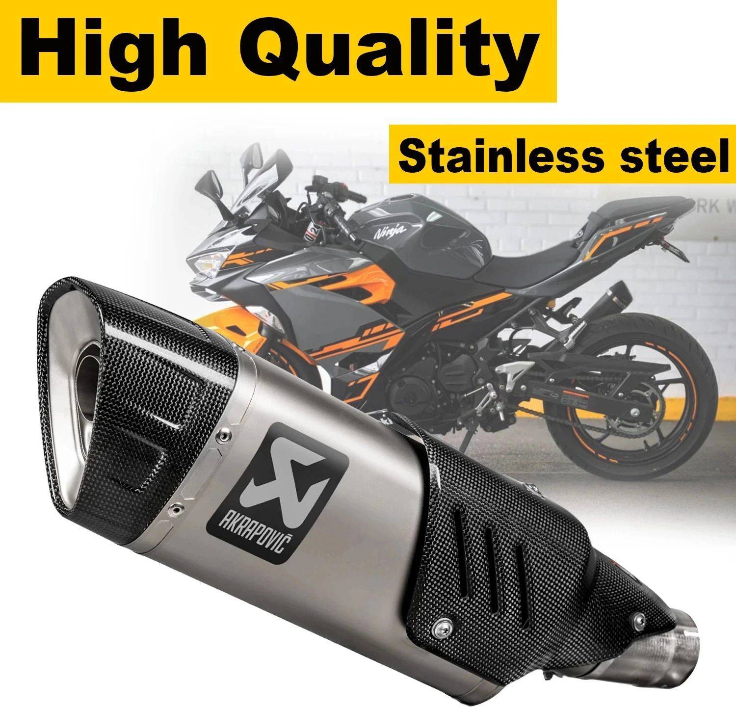 ASRYD Universal Bike Full Exhaust System - Image 2