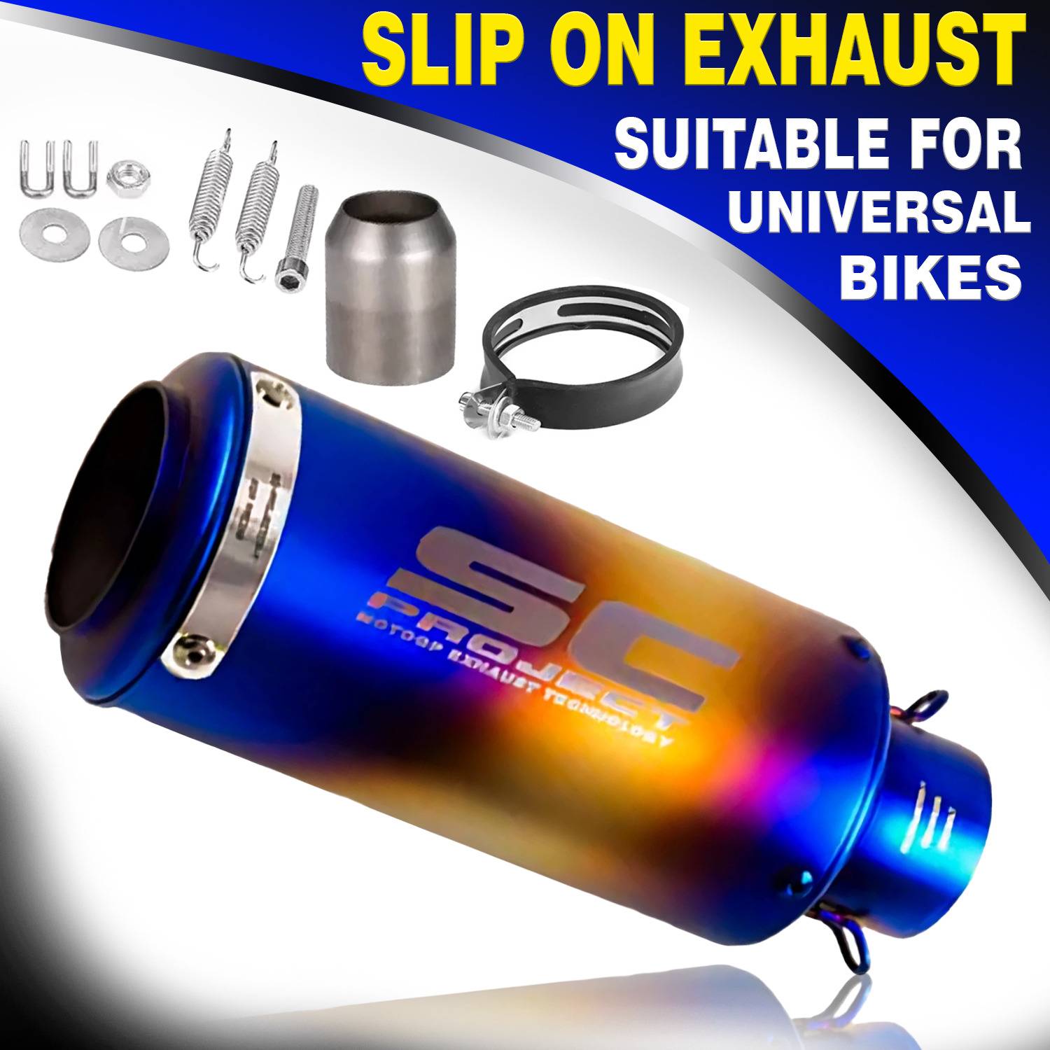 ASRYD Universal Bike Slip-on Exhaust System - Image 1