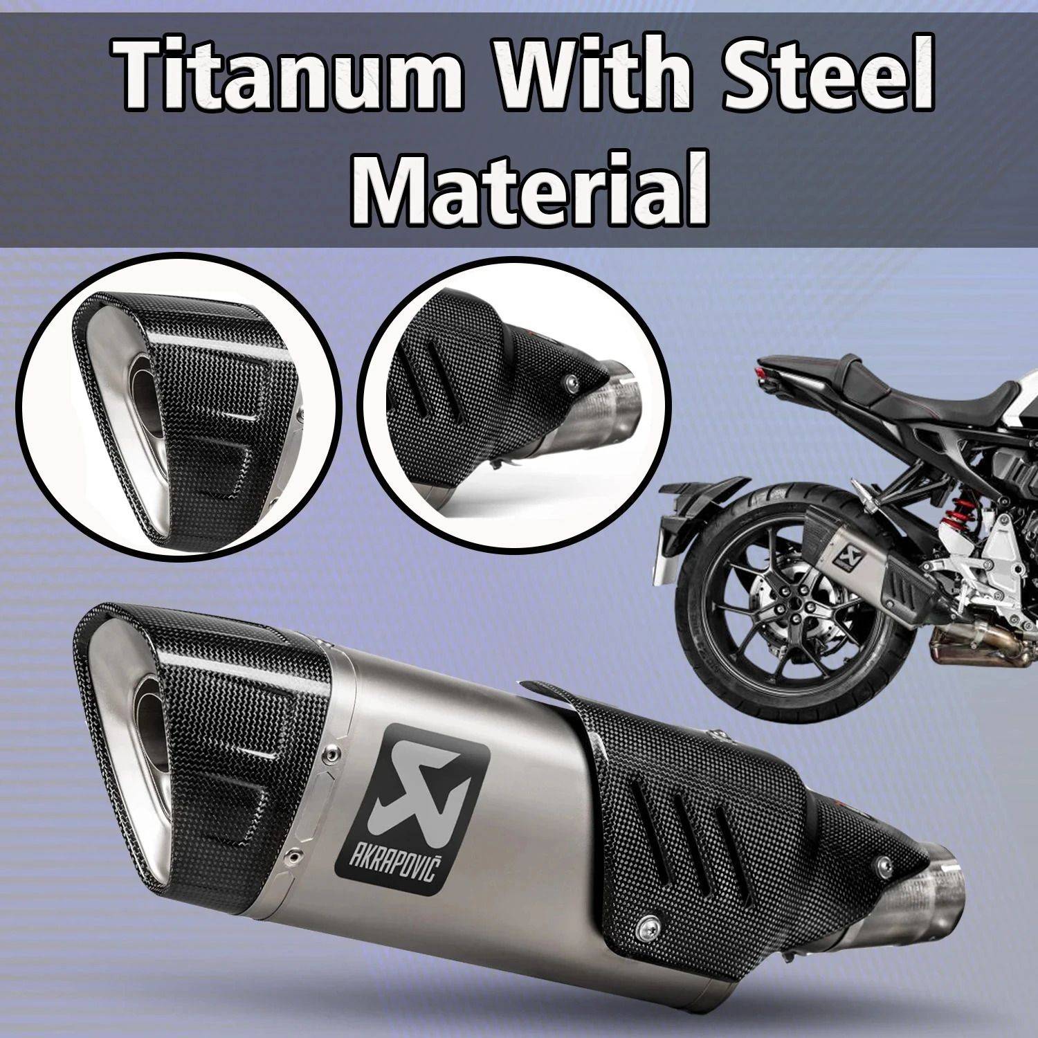 ASRYD Universal Bike Full Exhaust System - Image 5