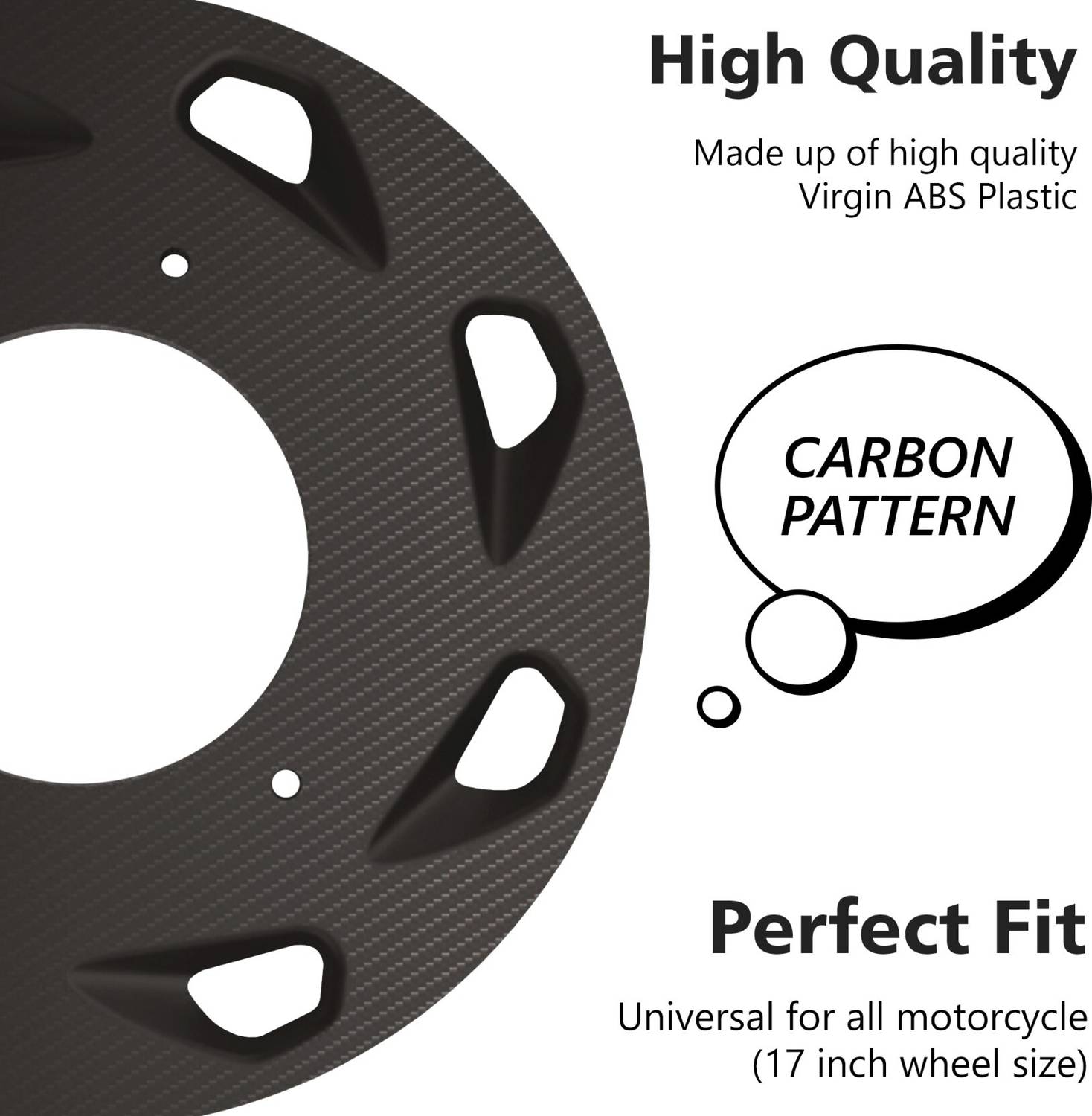 ASRYD 17 Inch 4 Pcs ABS Plastic Bike Wheel Cover - Image 2