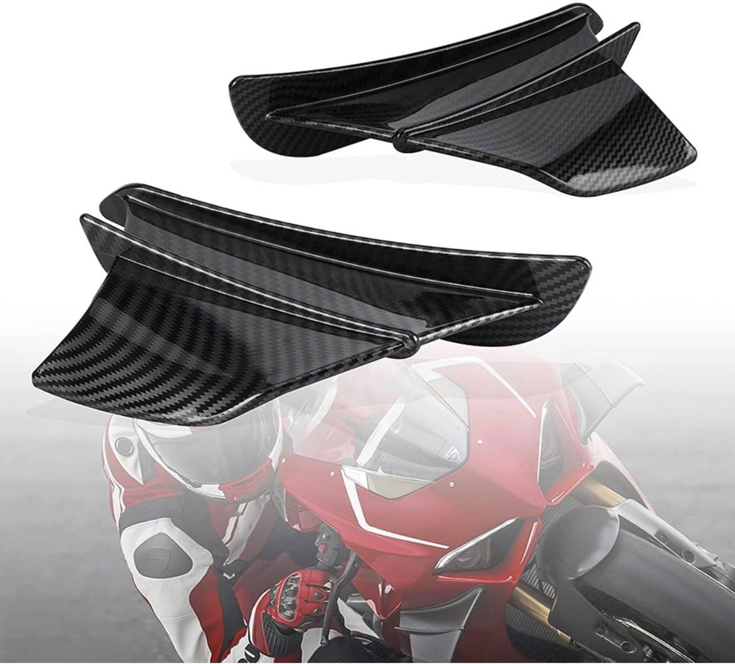 Auto MT CANARD Carbon-Black Wing Winglet R15 V3/V4, KTM RC 390 RC 200 RC 125 Yamaha Vehicle Tool Kit