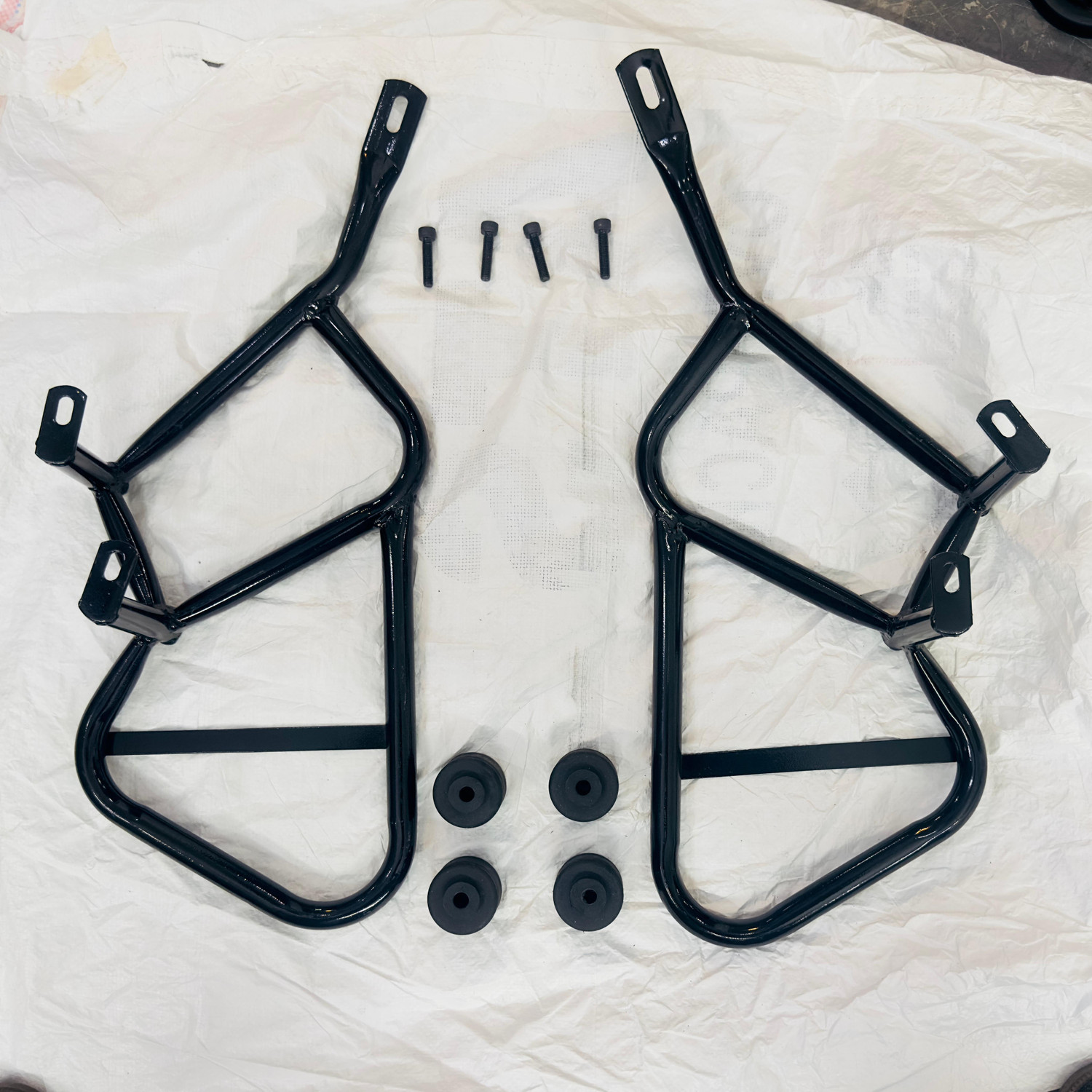 Image of Auto MT N160 / N250 CRASHGUARD LEGGUARD WID Frame Slider for Bajaj Pulsar N160 / N250 Bike Crash Guard (Bajaj)
