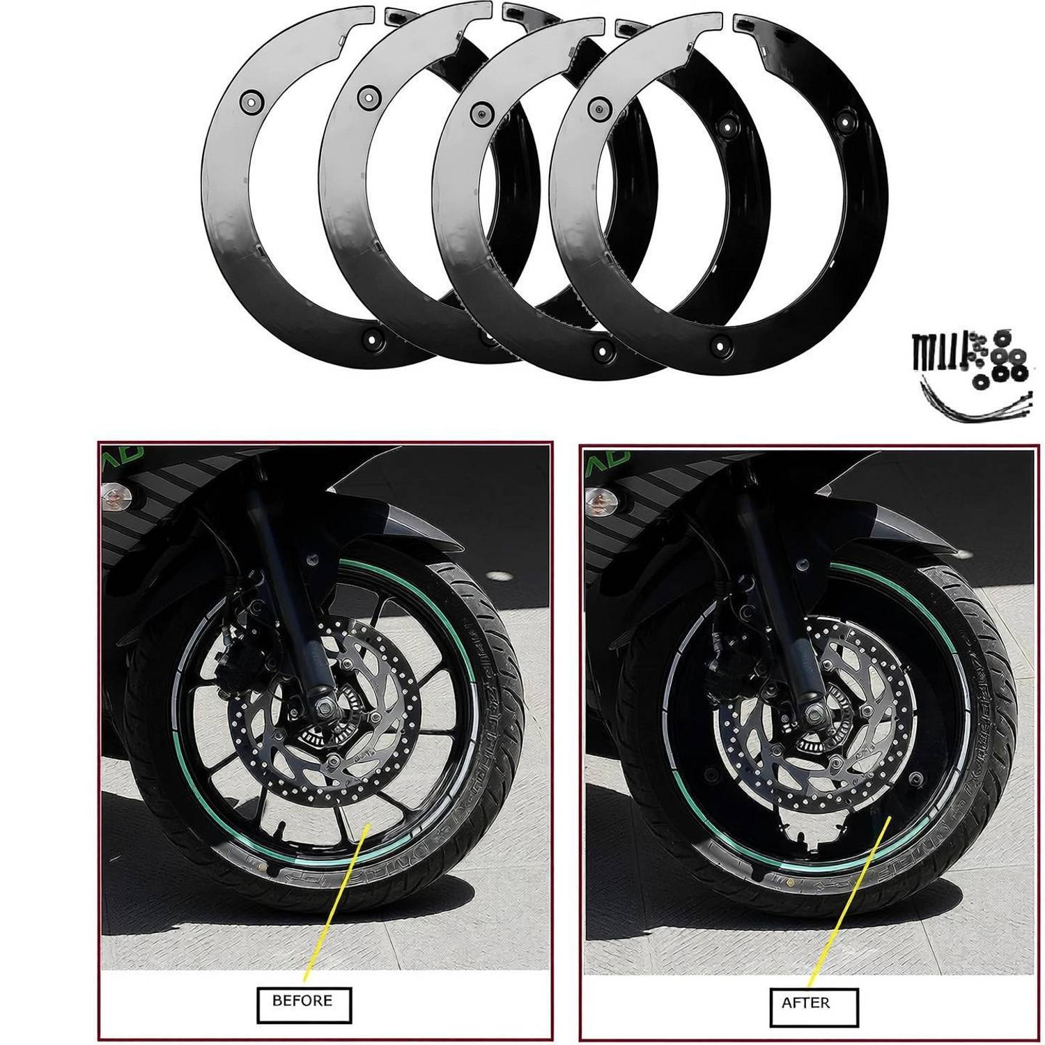AMIRIDE PRO Disc Wheel Cover 17 iINCH Bike Fairing Kit