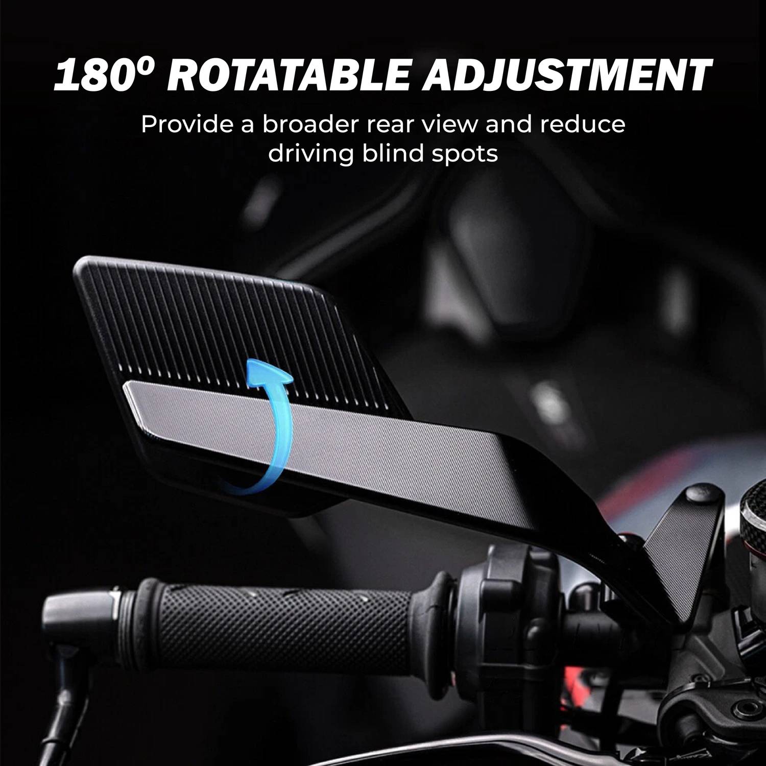 OBEROI'S Manual Rear View Mirror for TVS Apache RTR 160/180 - Image 3