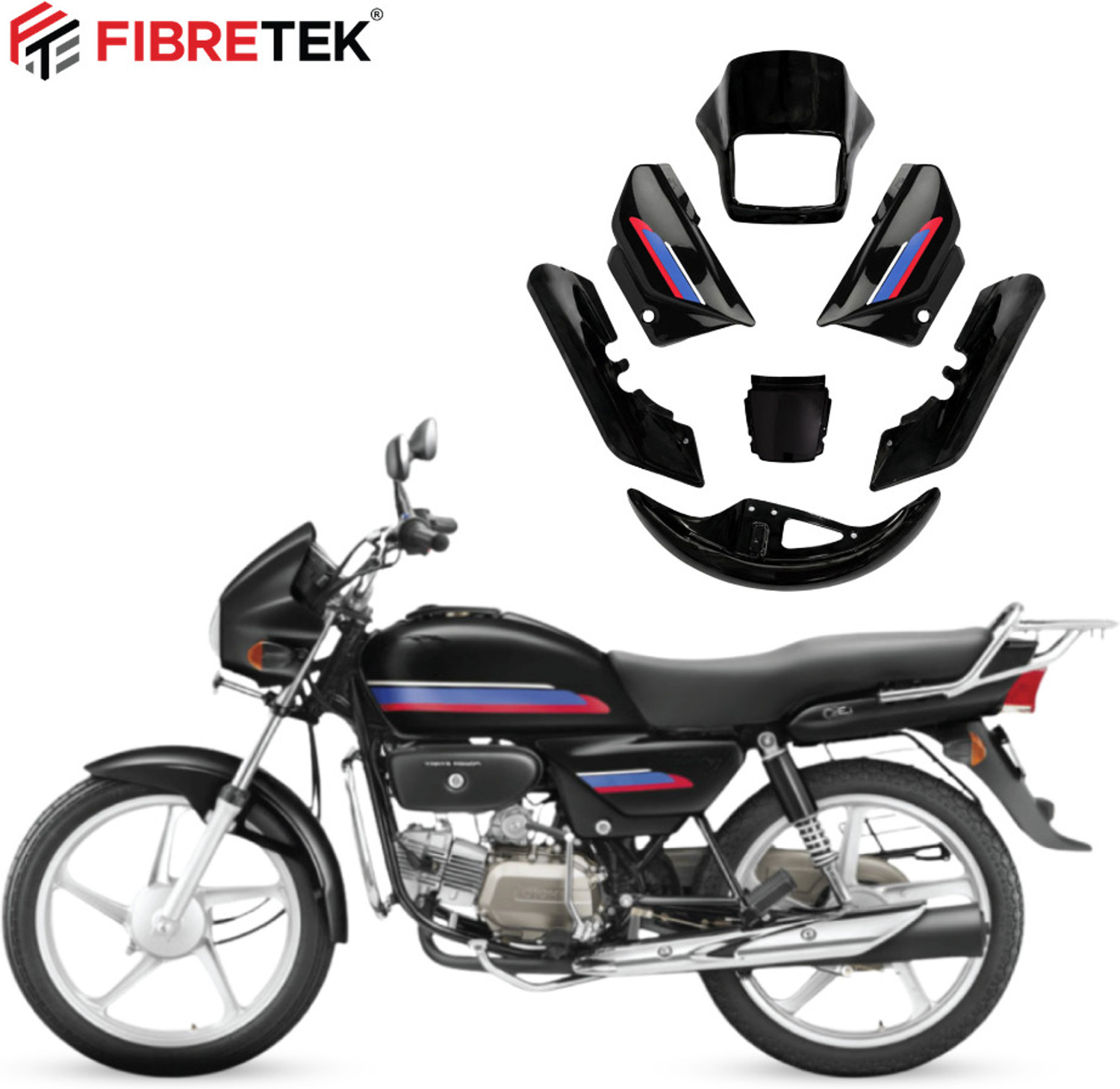 Image of fibretek OFTBK-001 Bike Fairing Kit