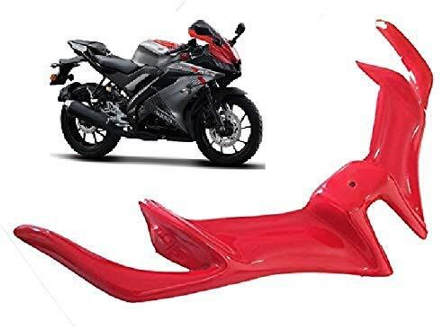 Image of VermsBikers R15V3 Winglet Red+Bike Led Running Indicator for all Bikes 2pc(Yellow) Bike Fairing Kit