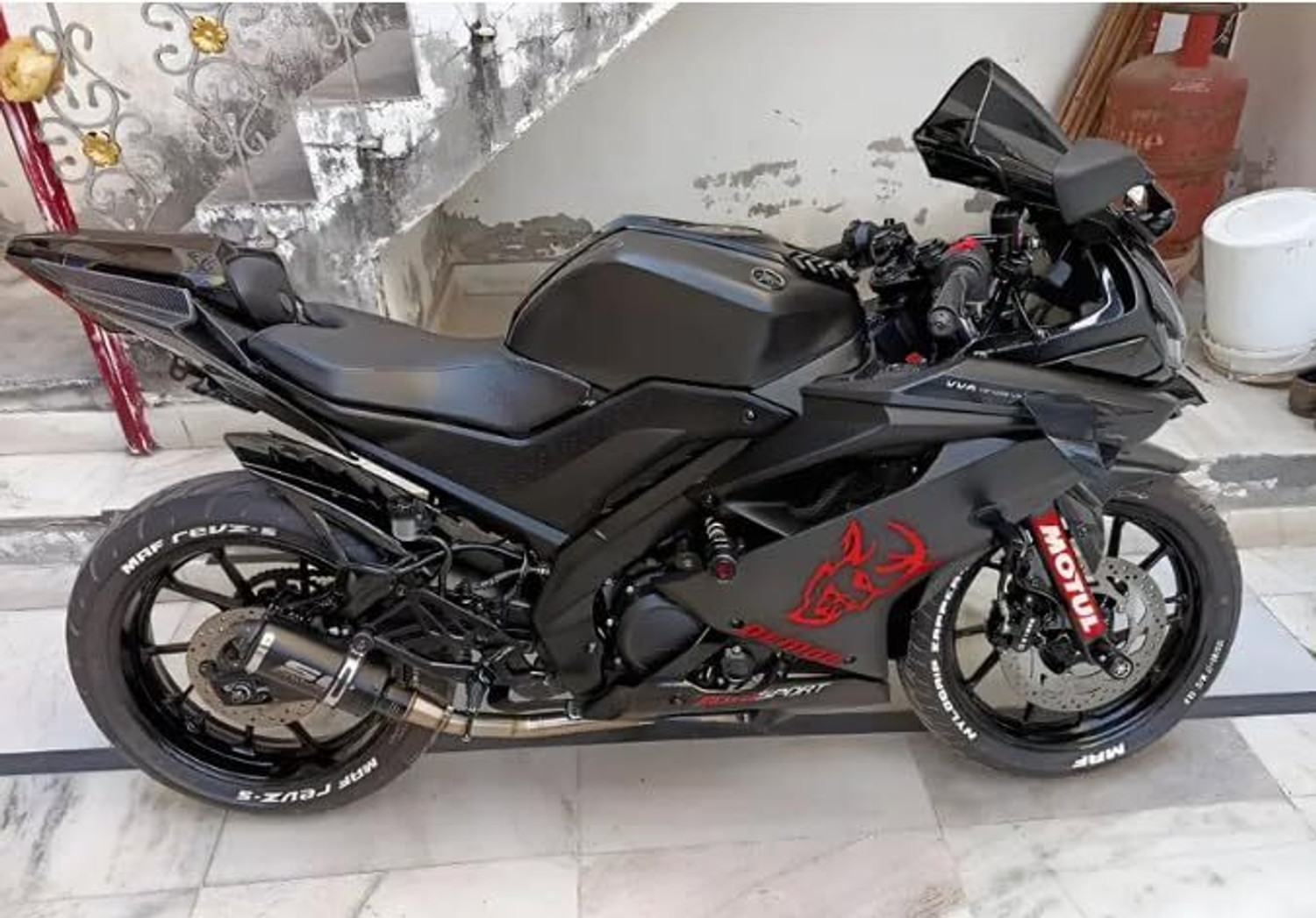Image of ASRYD Rear Mud Guard For Yamaha R15 V3,V4 MT-15 2021, 2022, 2023, 2024