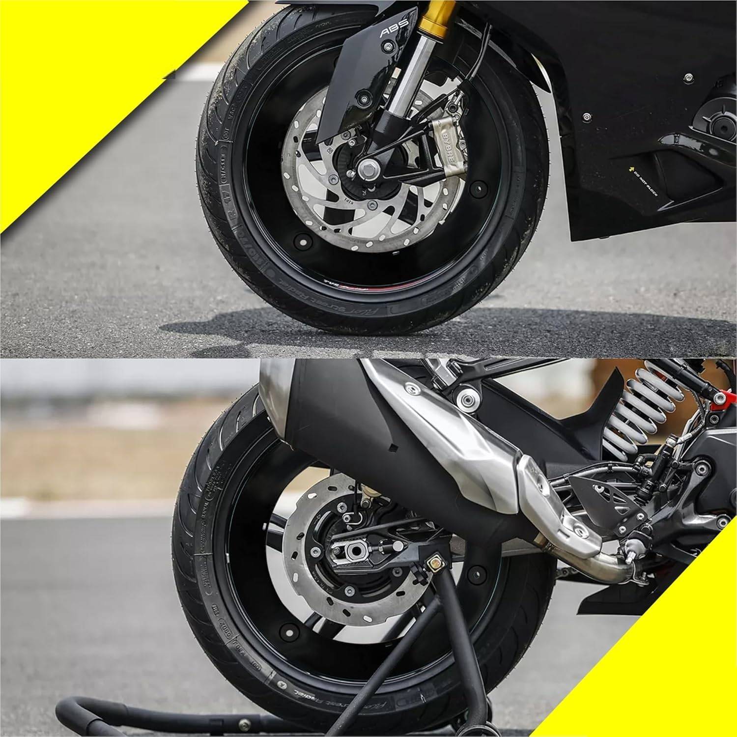 Classy Chic 17 Inch Half Disc Wheel Cover Pack of 4 Black - Image 3