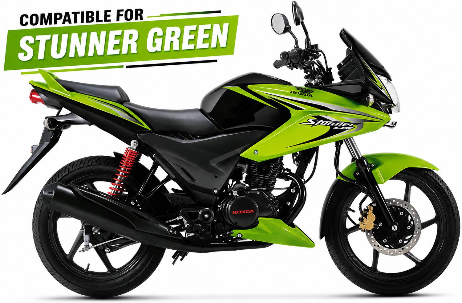 Purjah Stunner Bike Fairing Kit (Green) - Image 2
