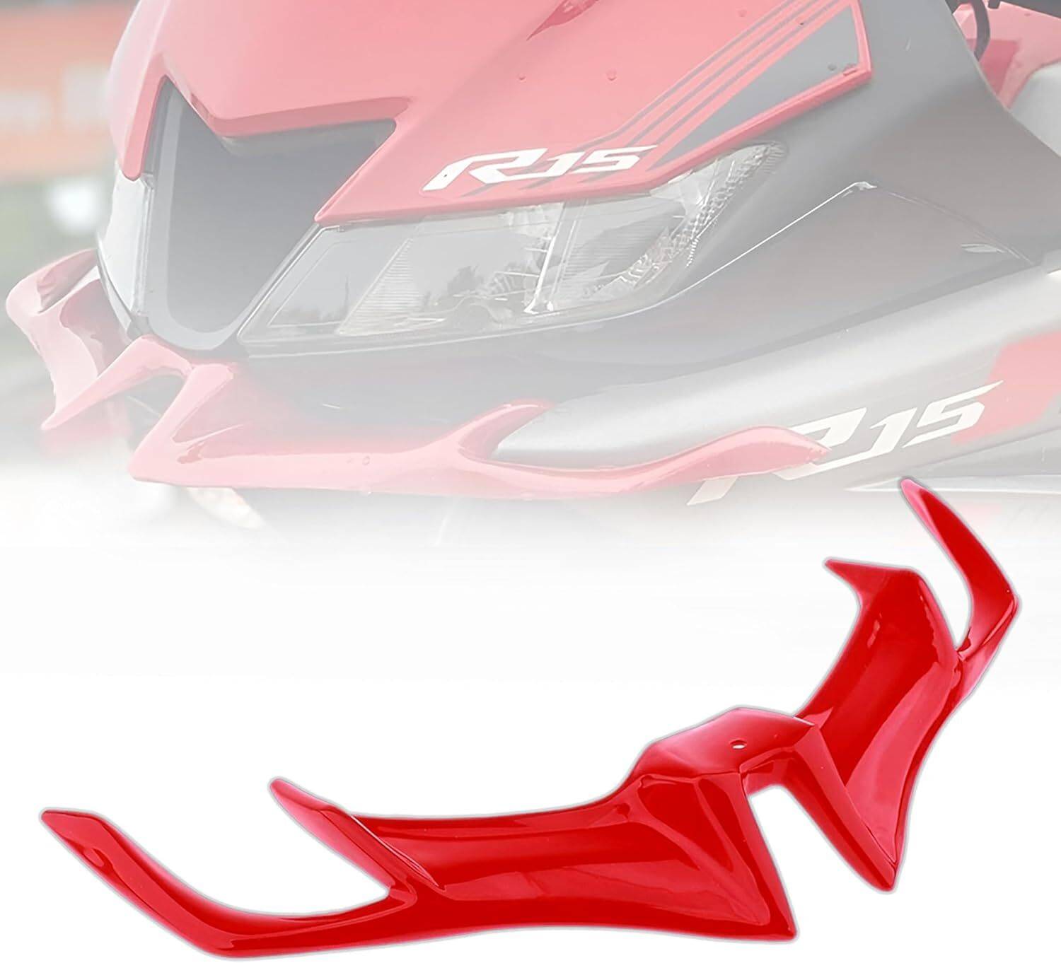 BRXR Premium Style Flexible Headlight Visor Winglet Compatible with R15 V3 Bike Bike Fairing Kit