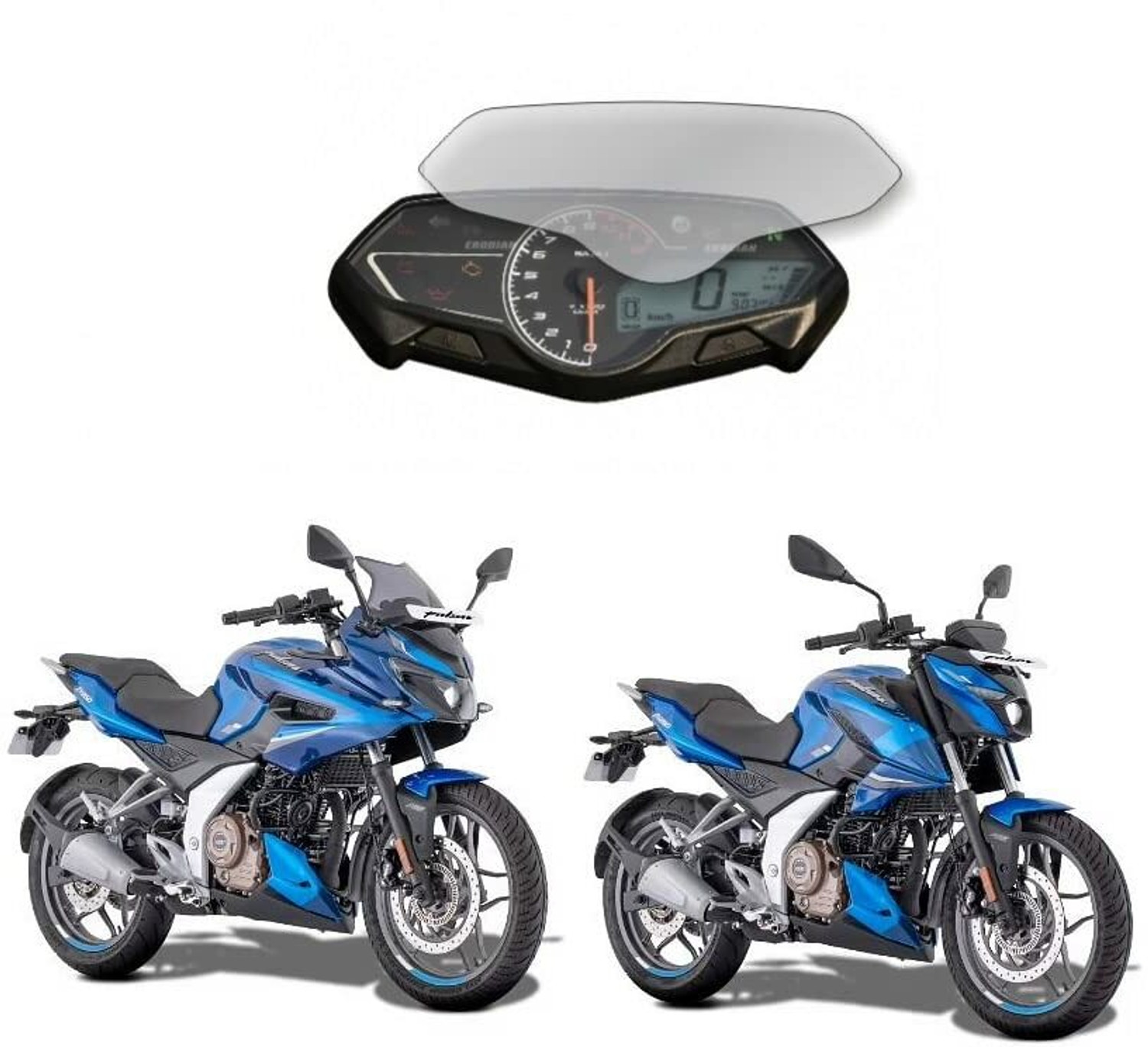 Image of FriendZon 9H Speedometer Screen Protector Scratch Guard For Bajaj Pulsar F250 / N250 / N160 Bike Crash Guard