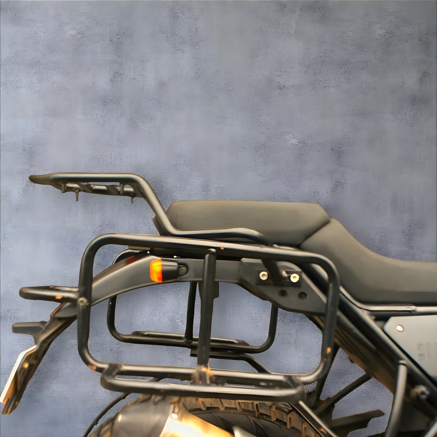 Image of Shriragunath Himlaya.n Customize Side Saddle Stay Black for -RE Hialaya.n BS4,BS6 All Model Bike Fairing Kit