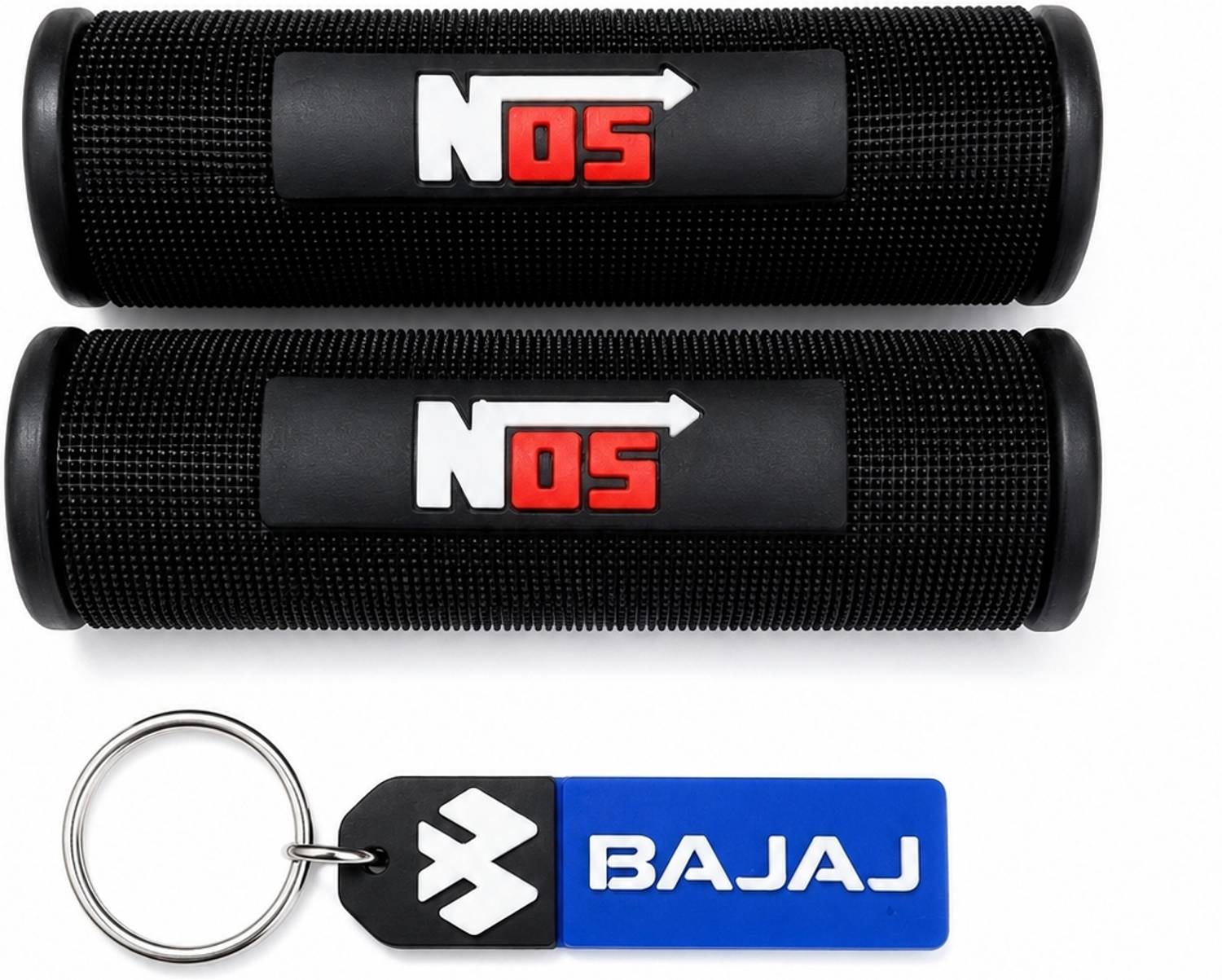 Moto Monster Handle Grips Black Set of 2 Pack of 2 - Image 1