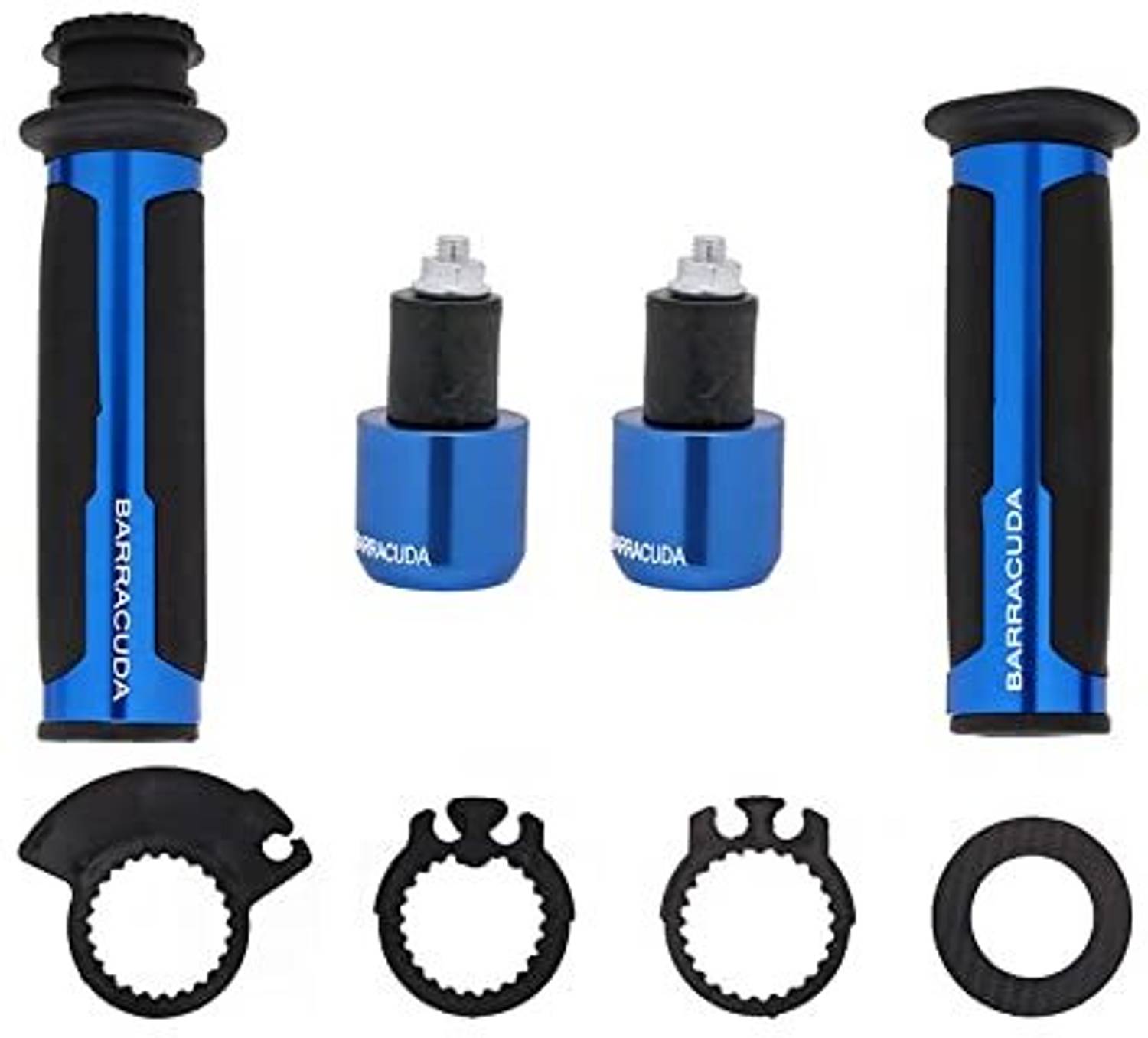Vagary Barracuda Handle Grip with Metal Handlebar Ends (Blue) - Image 5