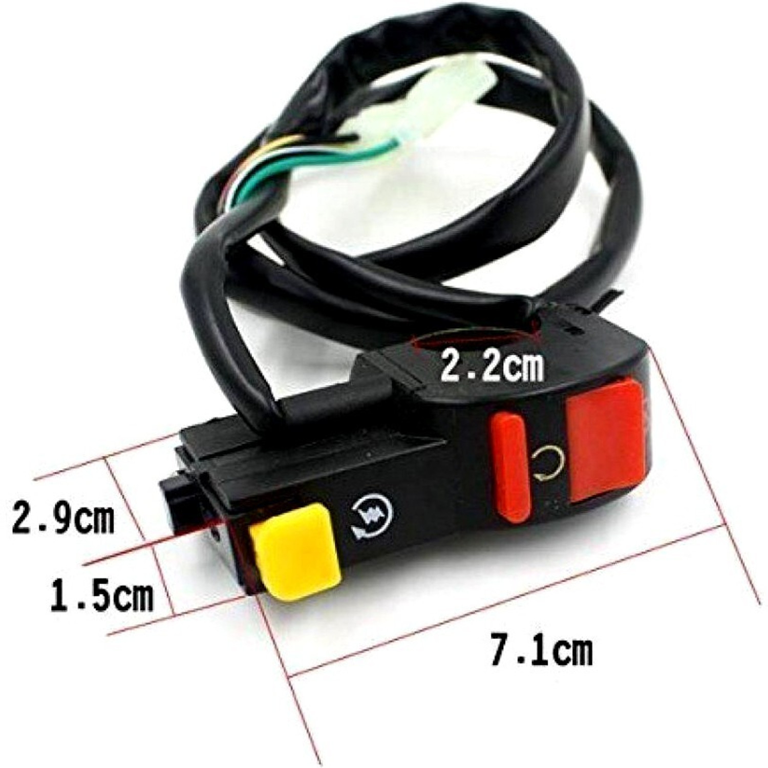 Image of TRP Traders motorcycle Bike fog light switch With Horn Switch for additional Horn Bike Handle Grip Universal For Bike Handle Bar Donut For Universal For Bike Universal For Bike