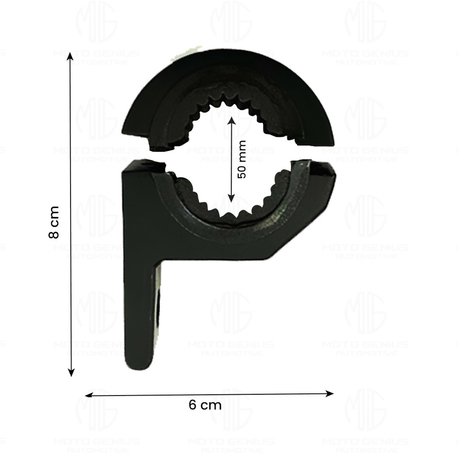 Image of Moto Genius inch50MM Universal Fog Light Clamp for Bikes - Durable Handlebar Mount (2 Pack) inch Bike Headlight Mount