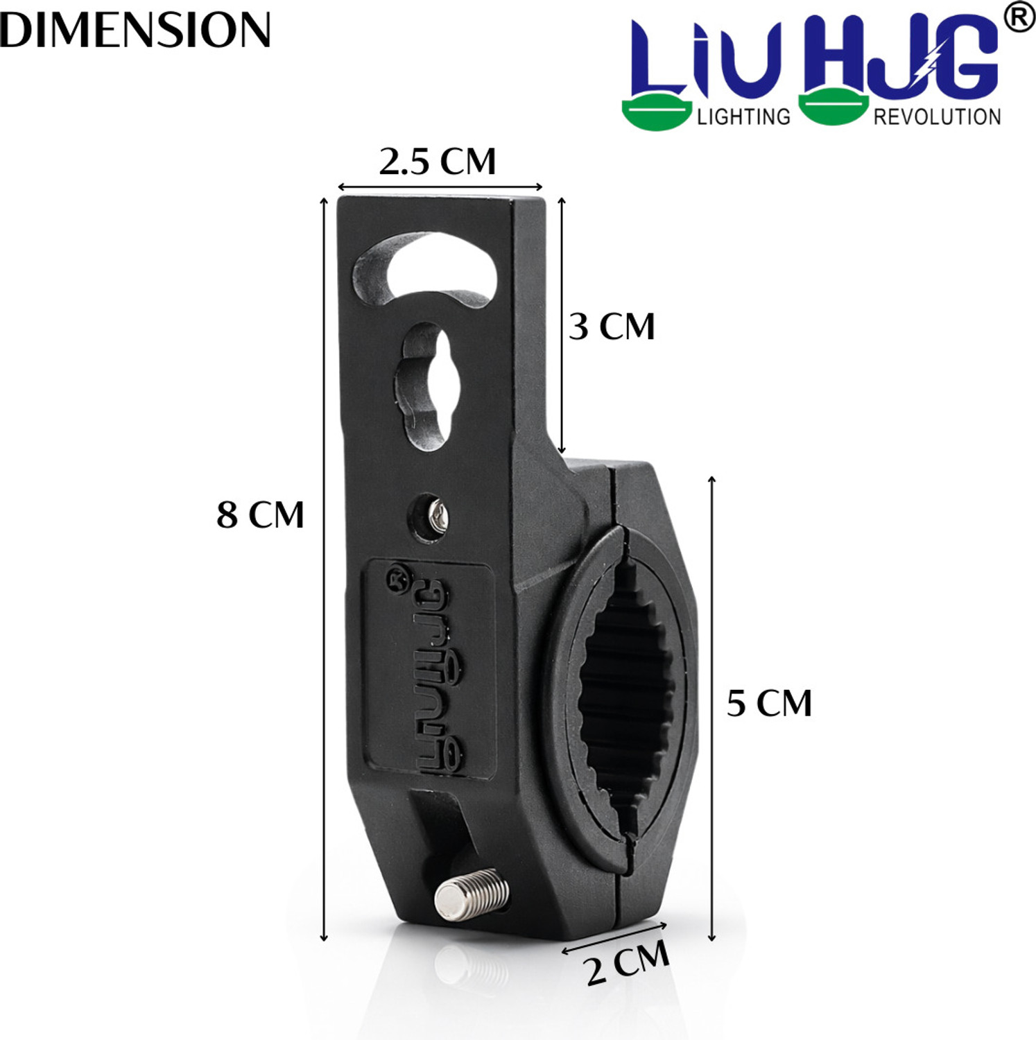 Image of LIU HJG Fog Light Clamps with Non Slip Rubber & Installation Tools Bike Headlight Mount