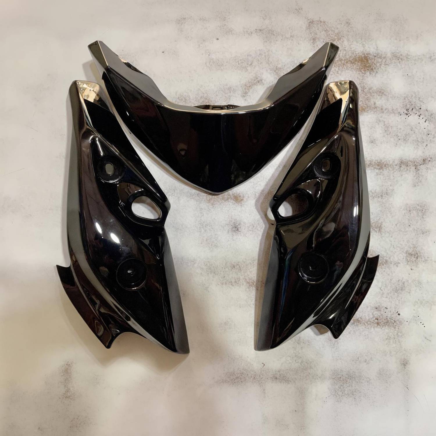 A.A.I FZS Version 1 V1 Black Bike Headlight Visor