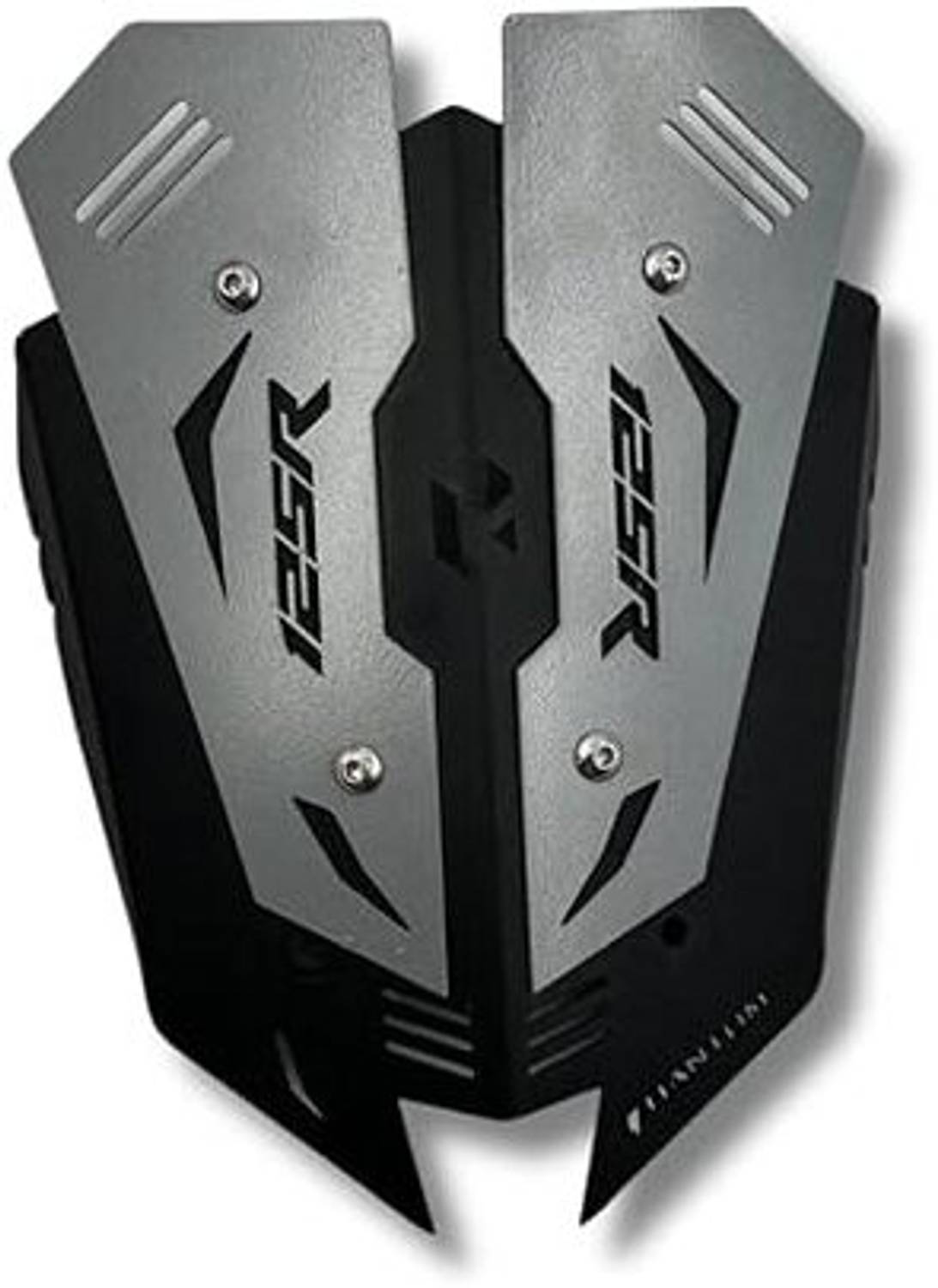 AAMBEtraders Premium Heavy Metal Visor for Xtreme125R Windshield(Silver) Bike Headlight Visor Bike Headlight Visor