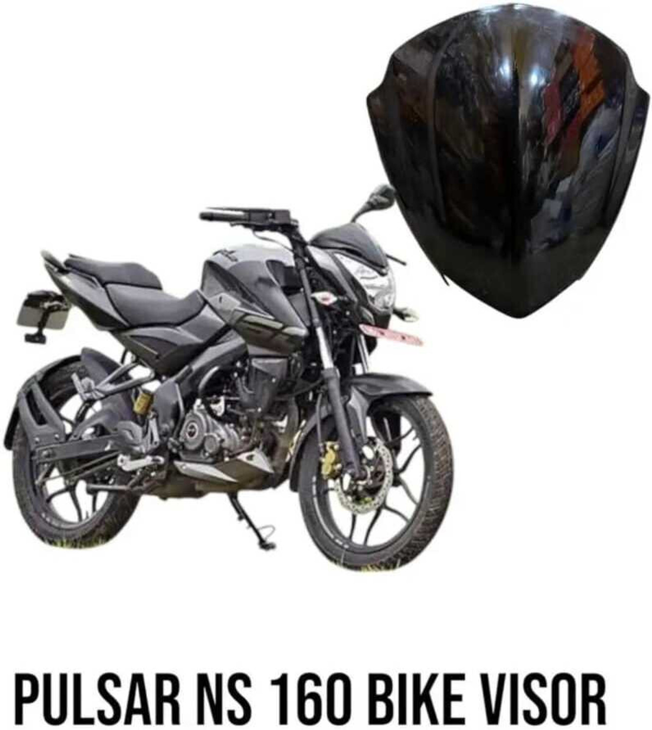 Image of FAVOURITE RIDERS NEW DOMINAR SMALL VISOR BLACK Bike Headlight Visor
