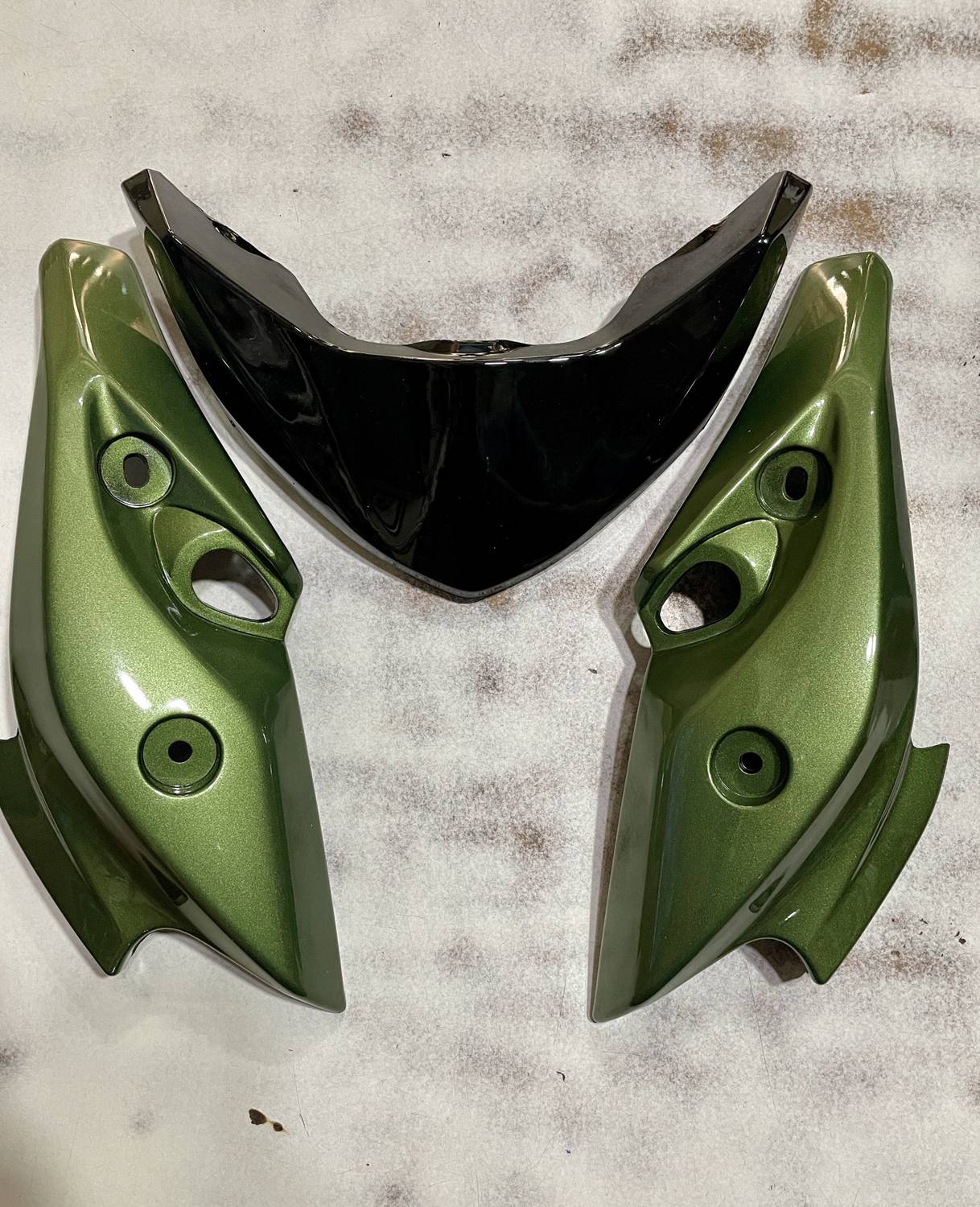 A.A.I FZS Version 1 V1 Military Green Bike Headlight Visor