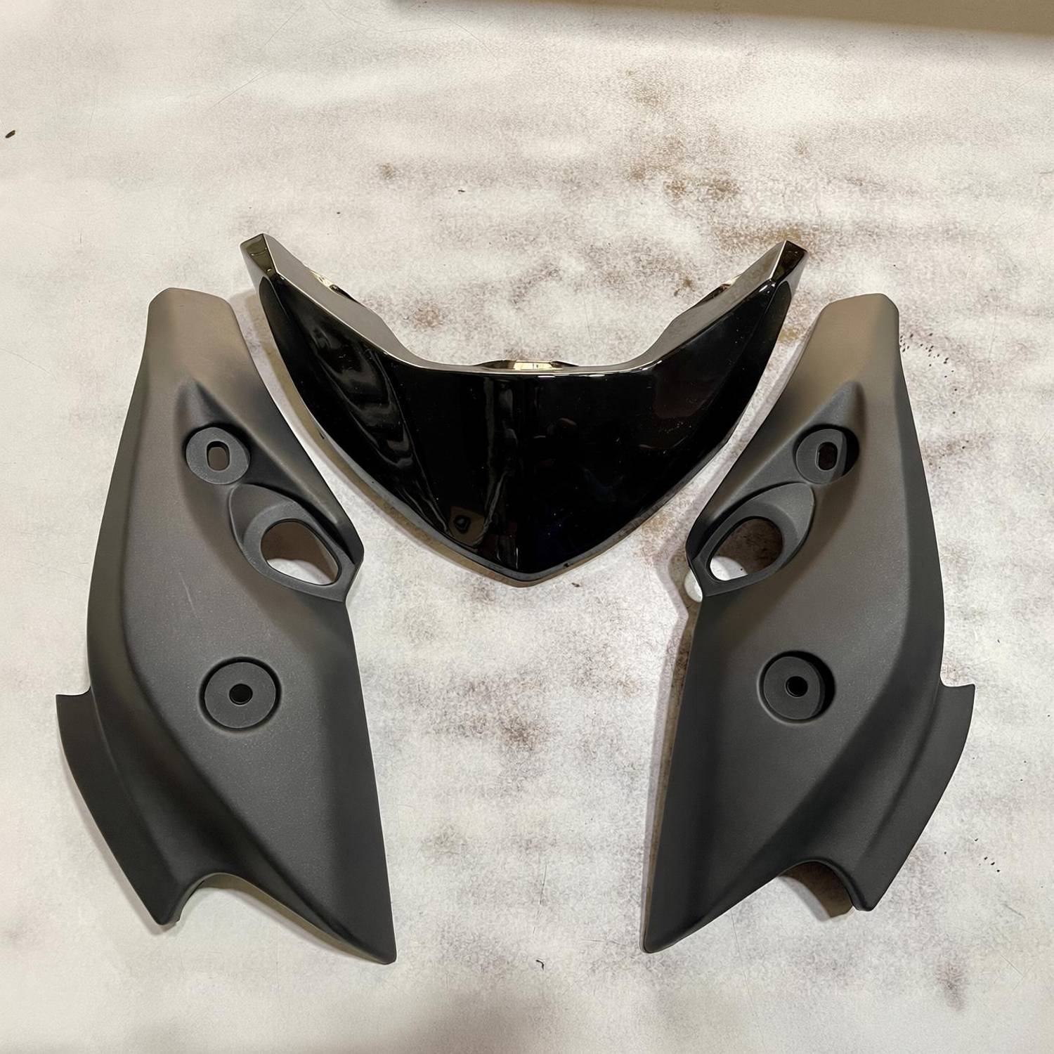 A.A.I FZS Version 1 V1 Matte Black Bike Headlight Visor