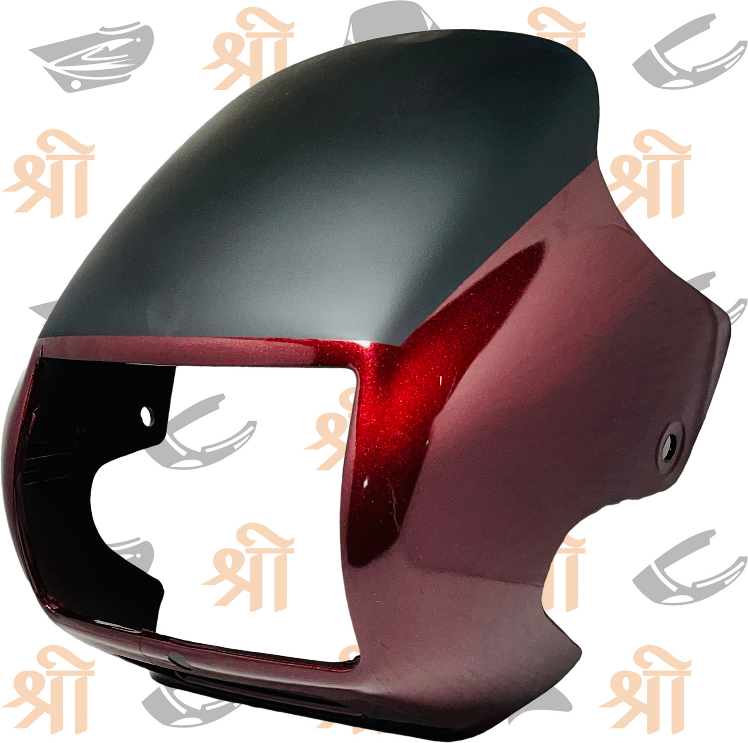 Image of Ridex Premium CD Dawn 2002-14 Wine Red Bike Headlight Visor