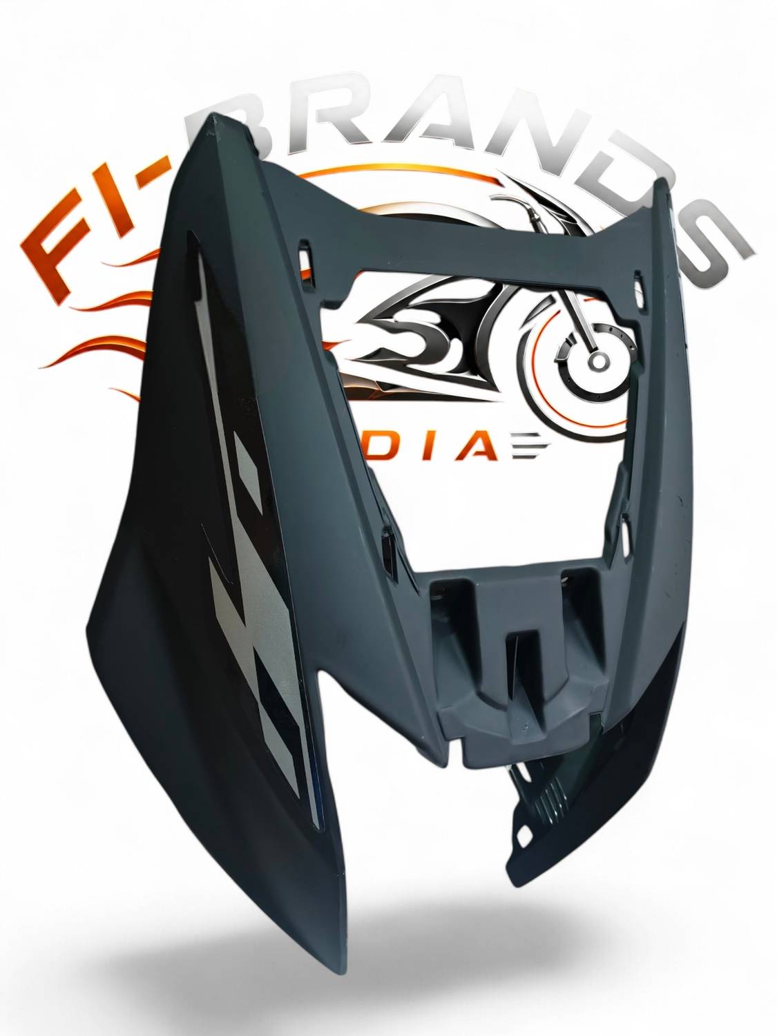 FI-BRANDS NTOR RACE XP Matte Black Bike Headlight Visor - Image 2